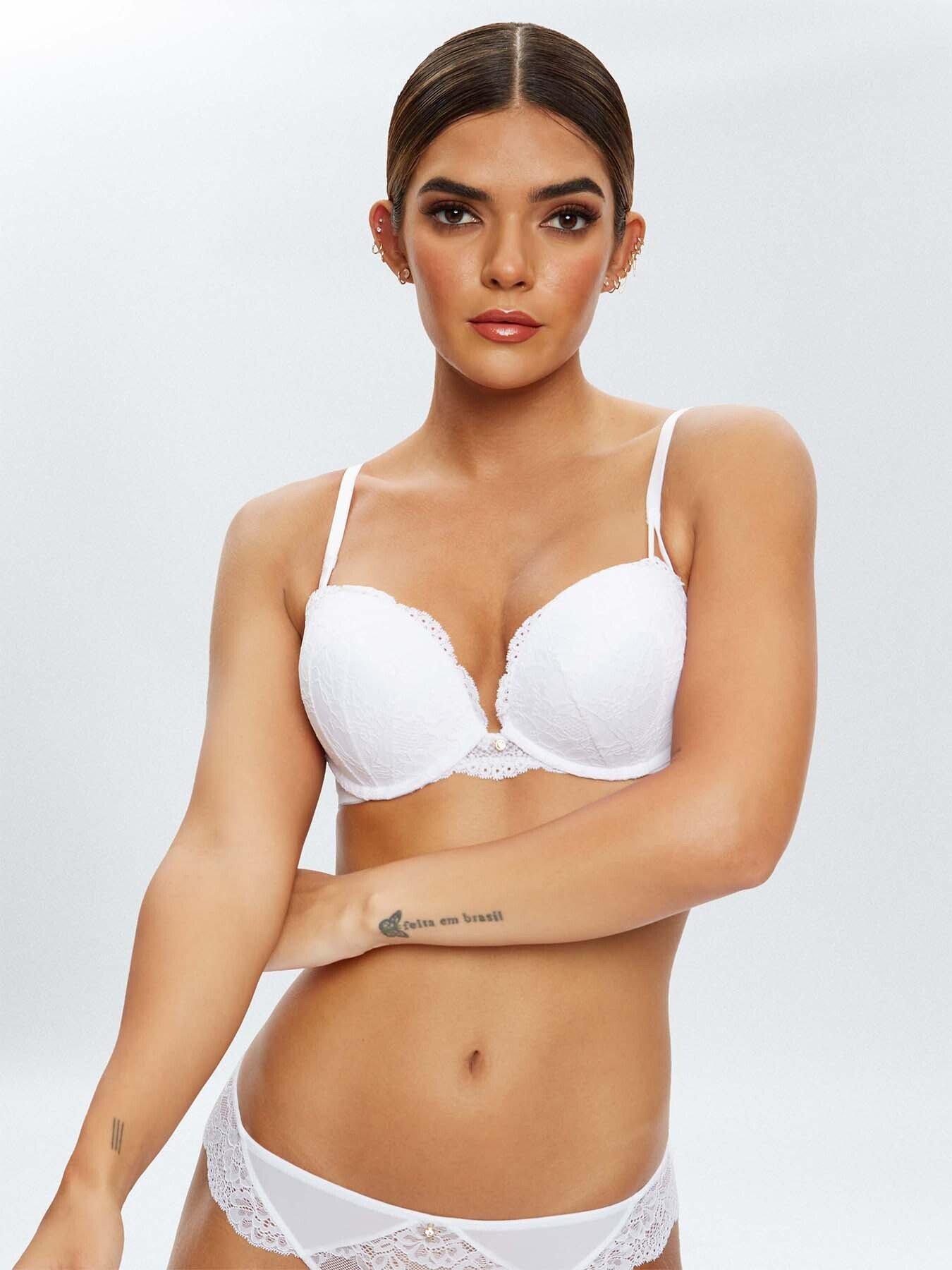 MODERN SEXY PADDED BRA - Underwired bra - white