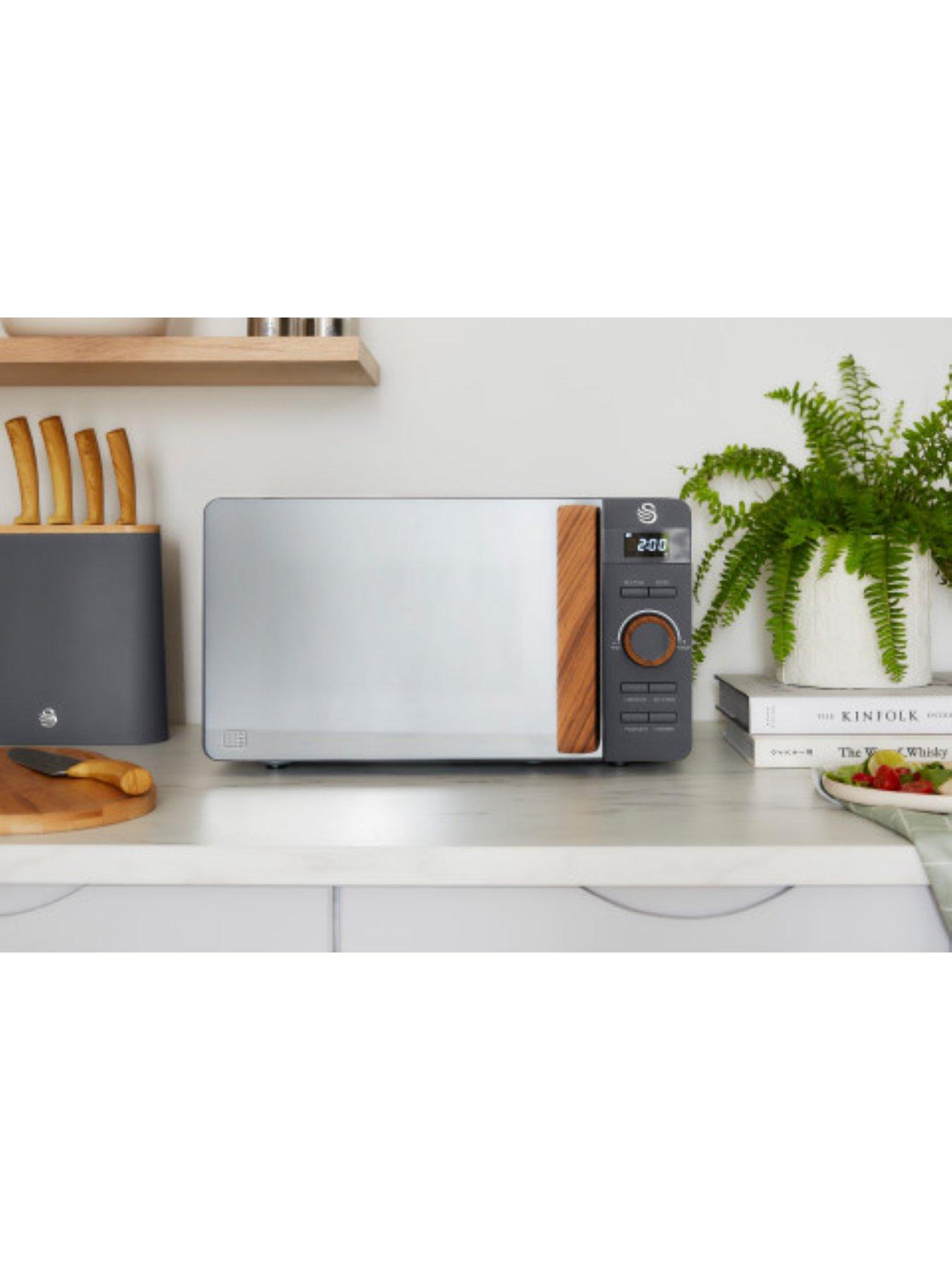 Swan grey microwave kettle deals and toaster