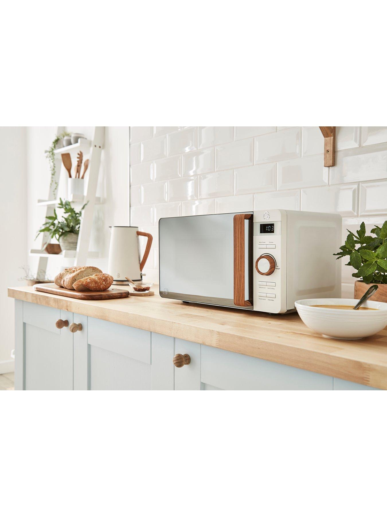 Image 5 of 7 of Swan 20L Nordic 800W Microwave&nbsp;- Cream