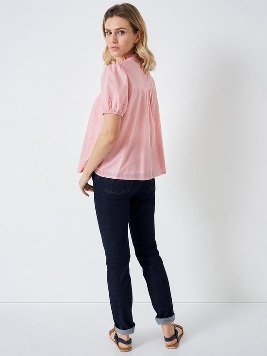 stillFront image of crew-clothing-ella-blouse-pink