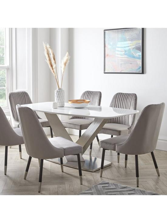 stillFront image of very-home-surreal-160-cm-dining-table-6-chairs