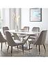  image of very-home-surreal-160-cm-dining-table-6-chairs