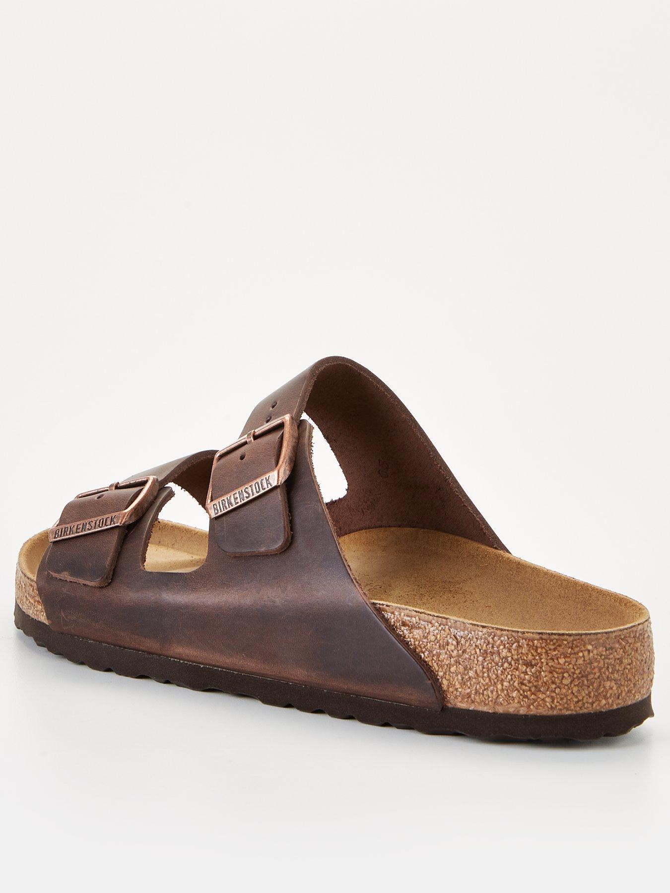 Arizona oiled discount leather slide sandal