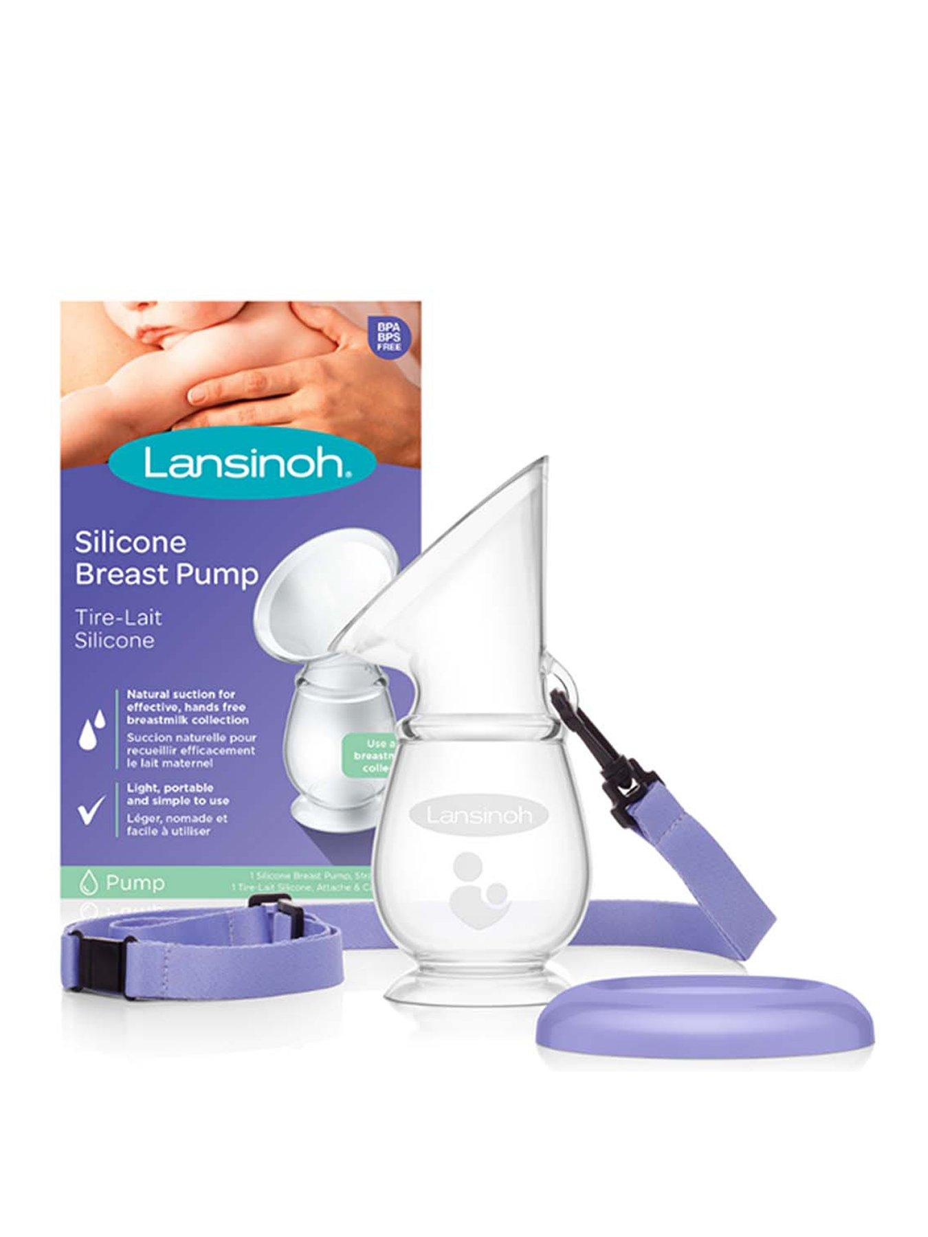 Image 1 of 5 of Lansinoh Silicone Breast Pump - White