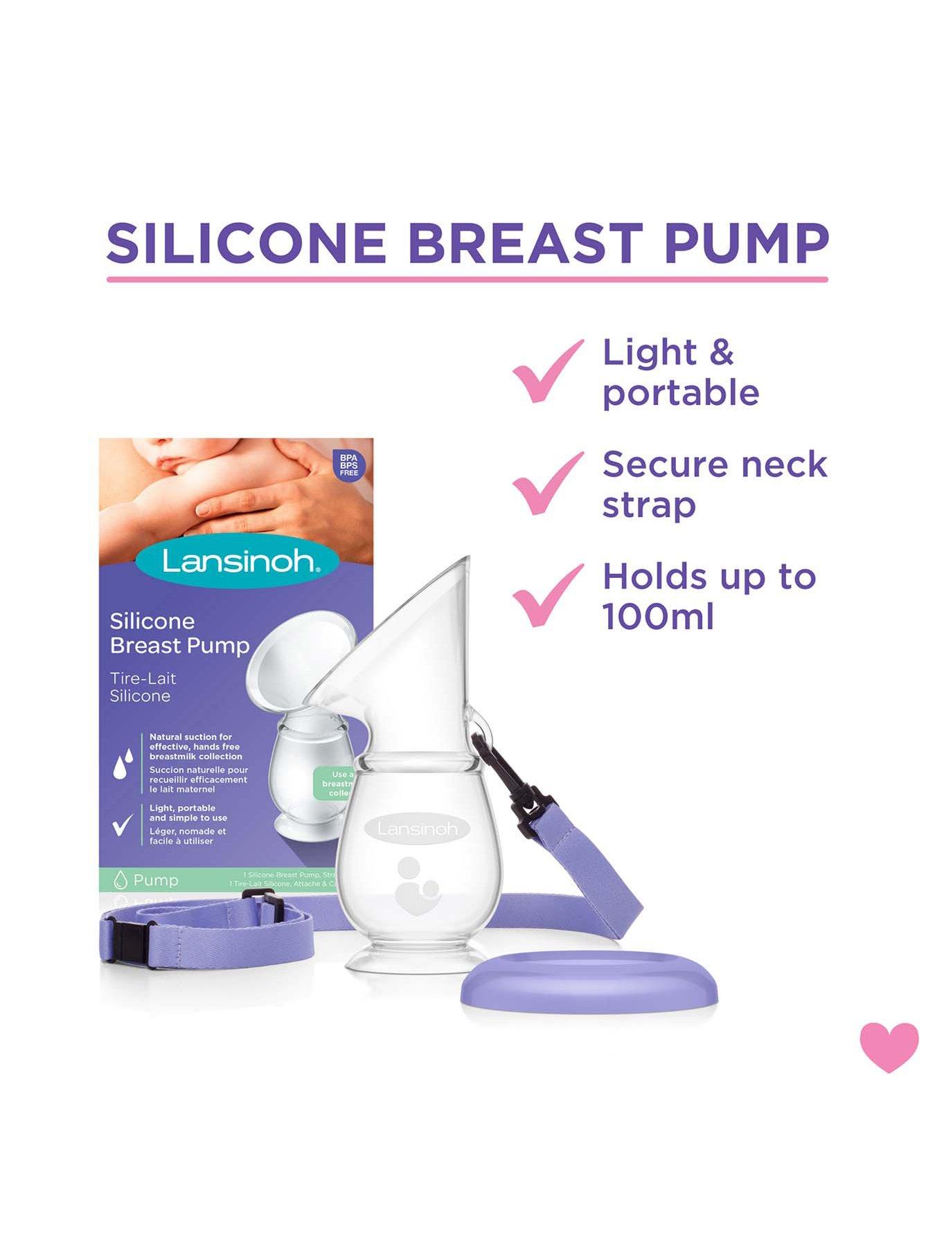 Image 2 of 5 of Lansinoh Silicone Breast Pump - White