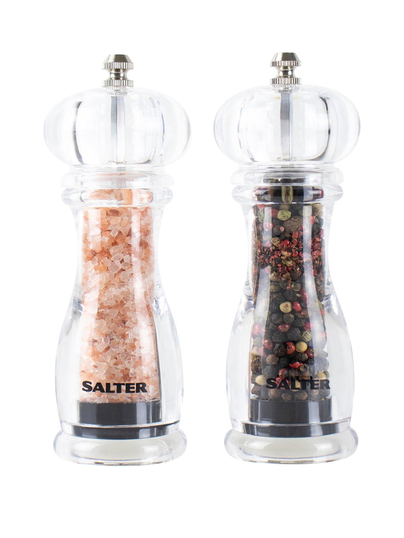 Product photograph of Salter Contemporary Salt Pepper Mills from very.co.uk
