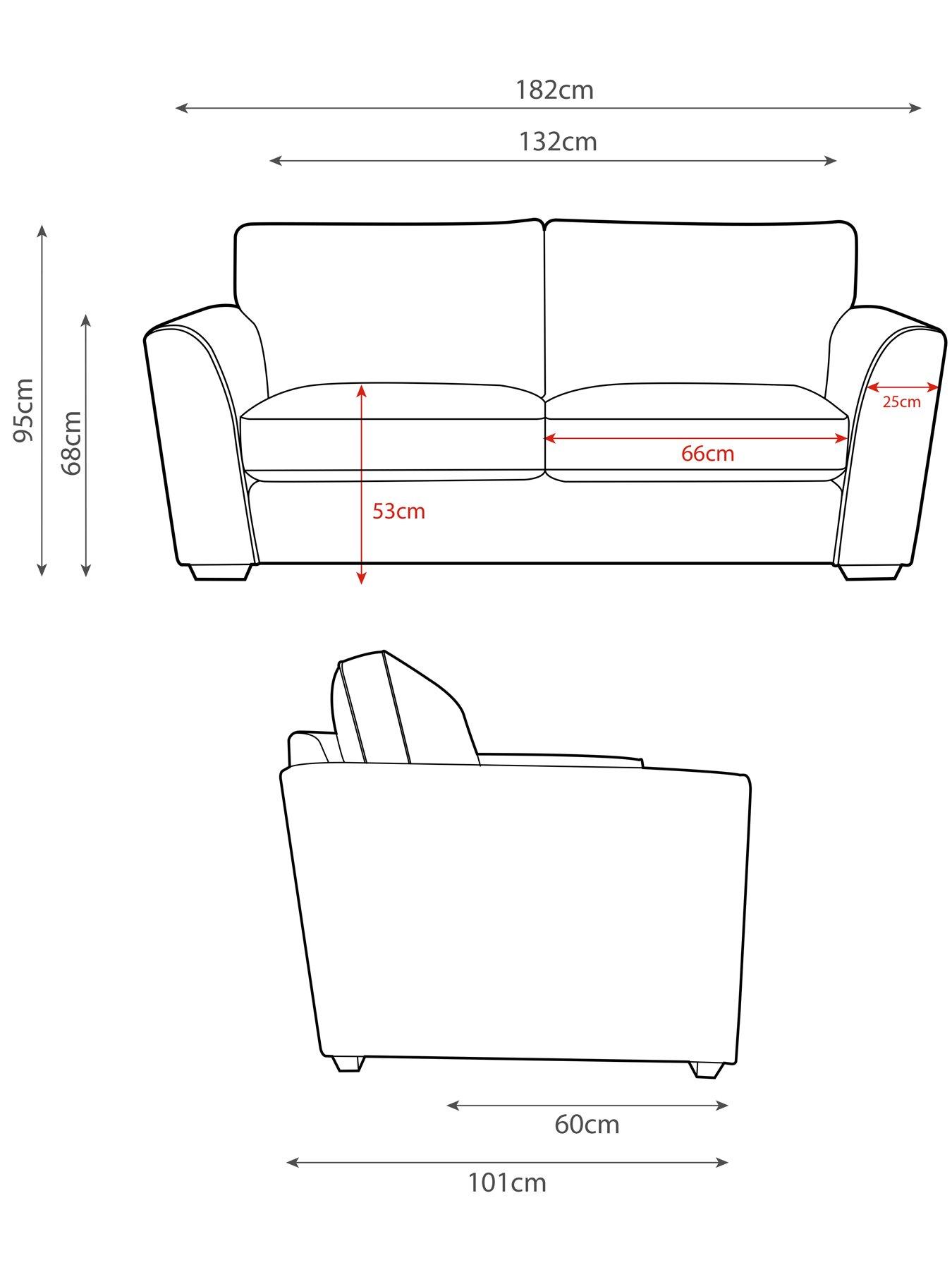 Image 4 of 4 of Very Home Jackson 2 Seater Fabric Sofa&nbsp;- Made to order in the UK