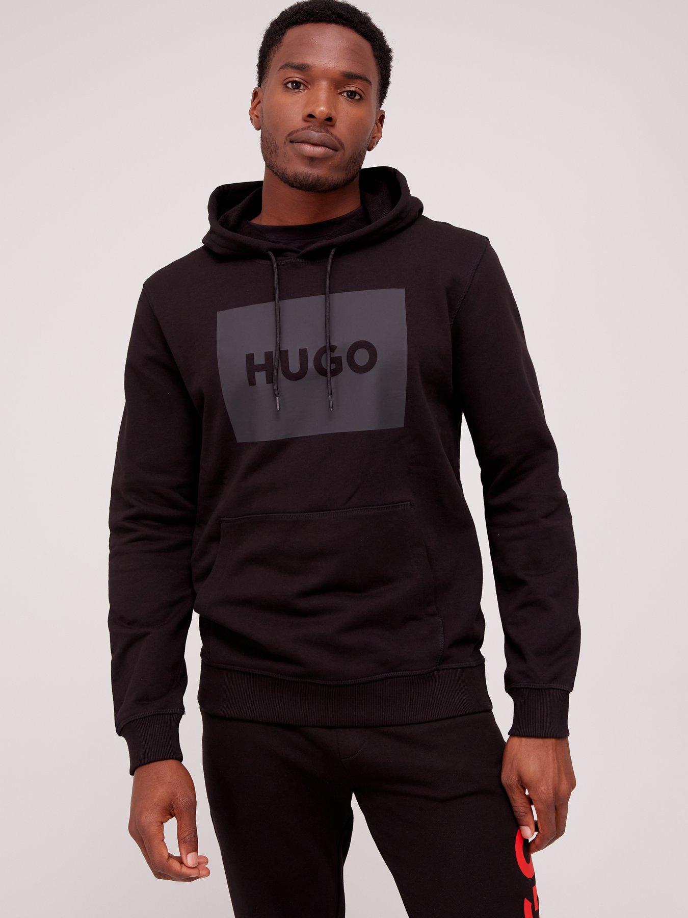 HUGO Men's Flock AOP Hoodie