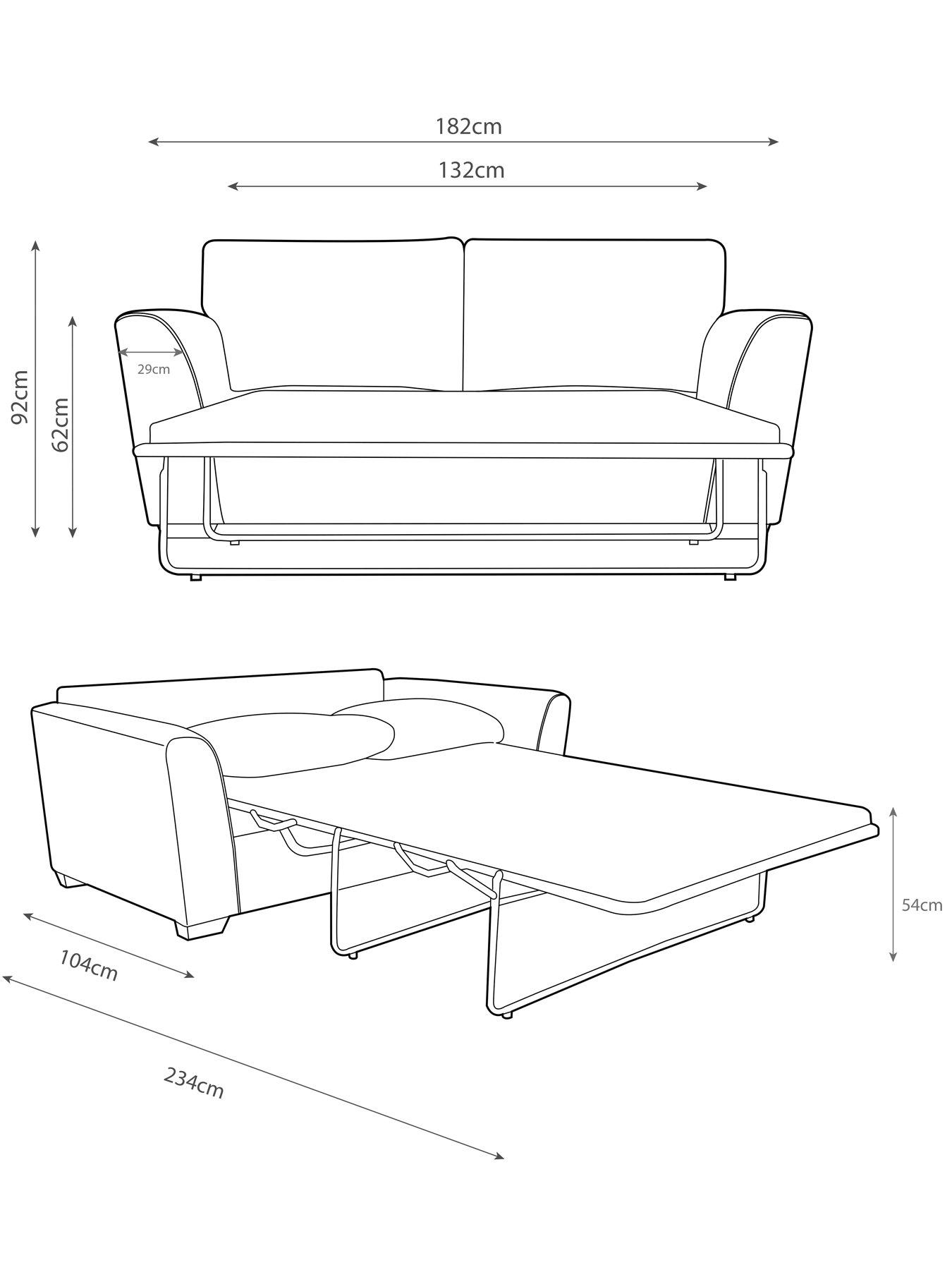 Image 5 of 5 of Very Home Jackson 2 Seater Fabric Sofa Bed