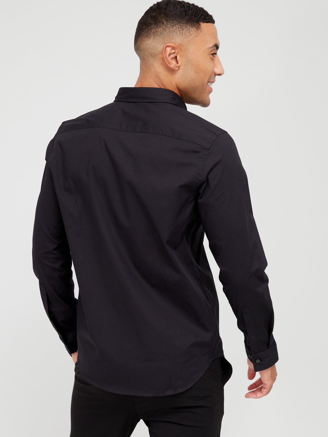 HUGO Emero Oxford Shirt - Black | very.co.uk