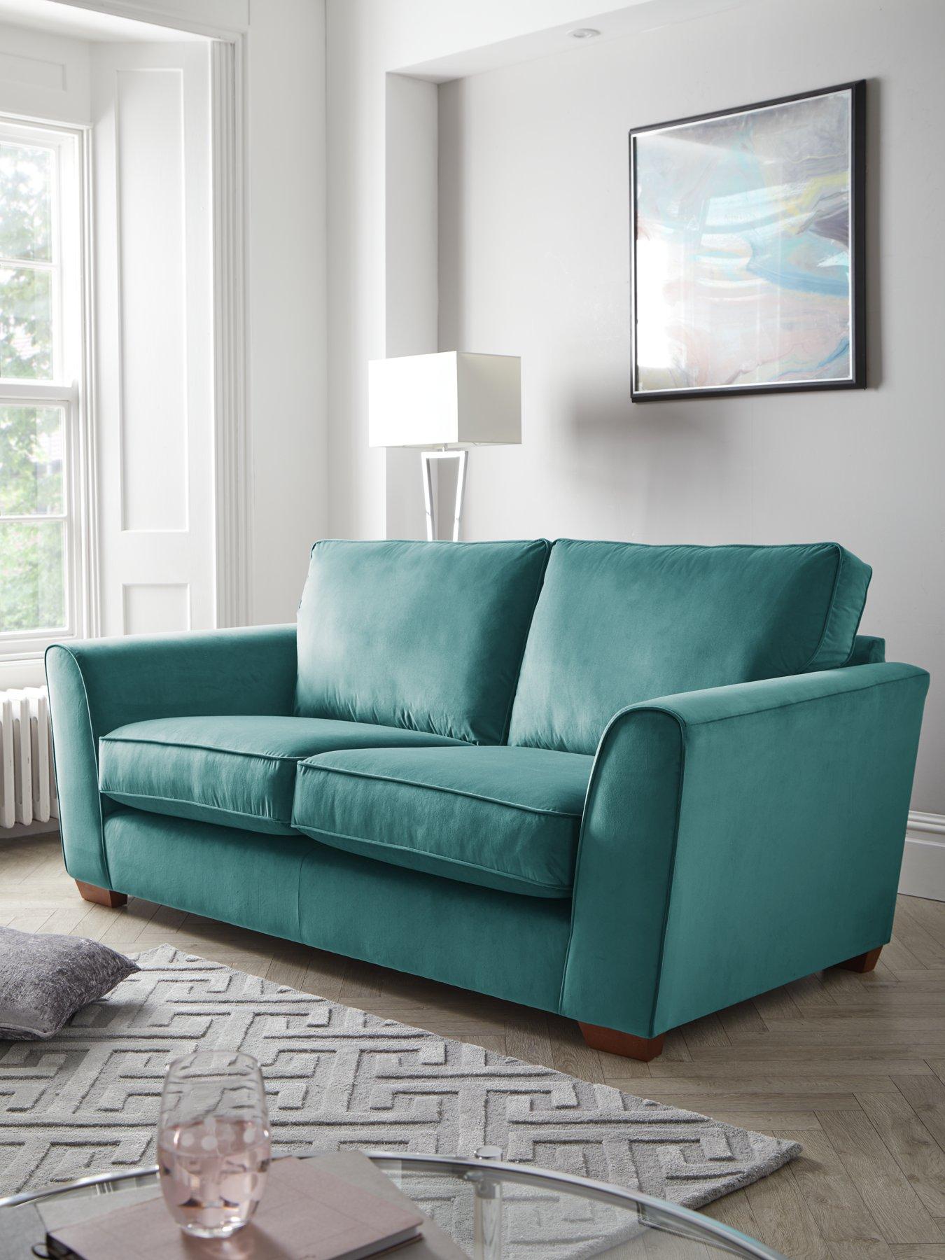 undefined Jackson 3 Seater Velvet Sofa