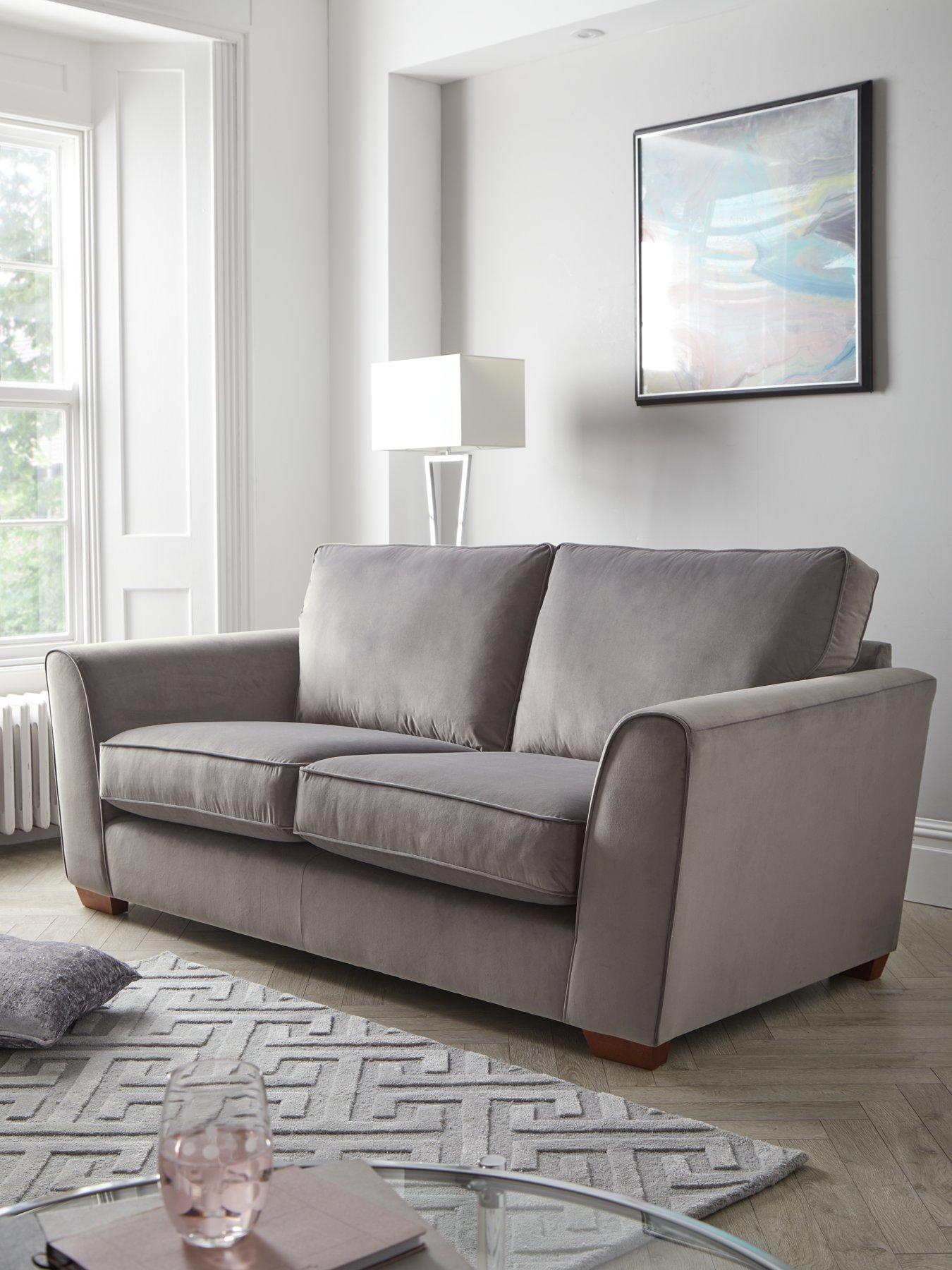 undefined Jackson 3 Seater Velvet Sofa