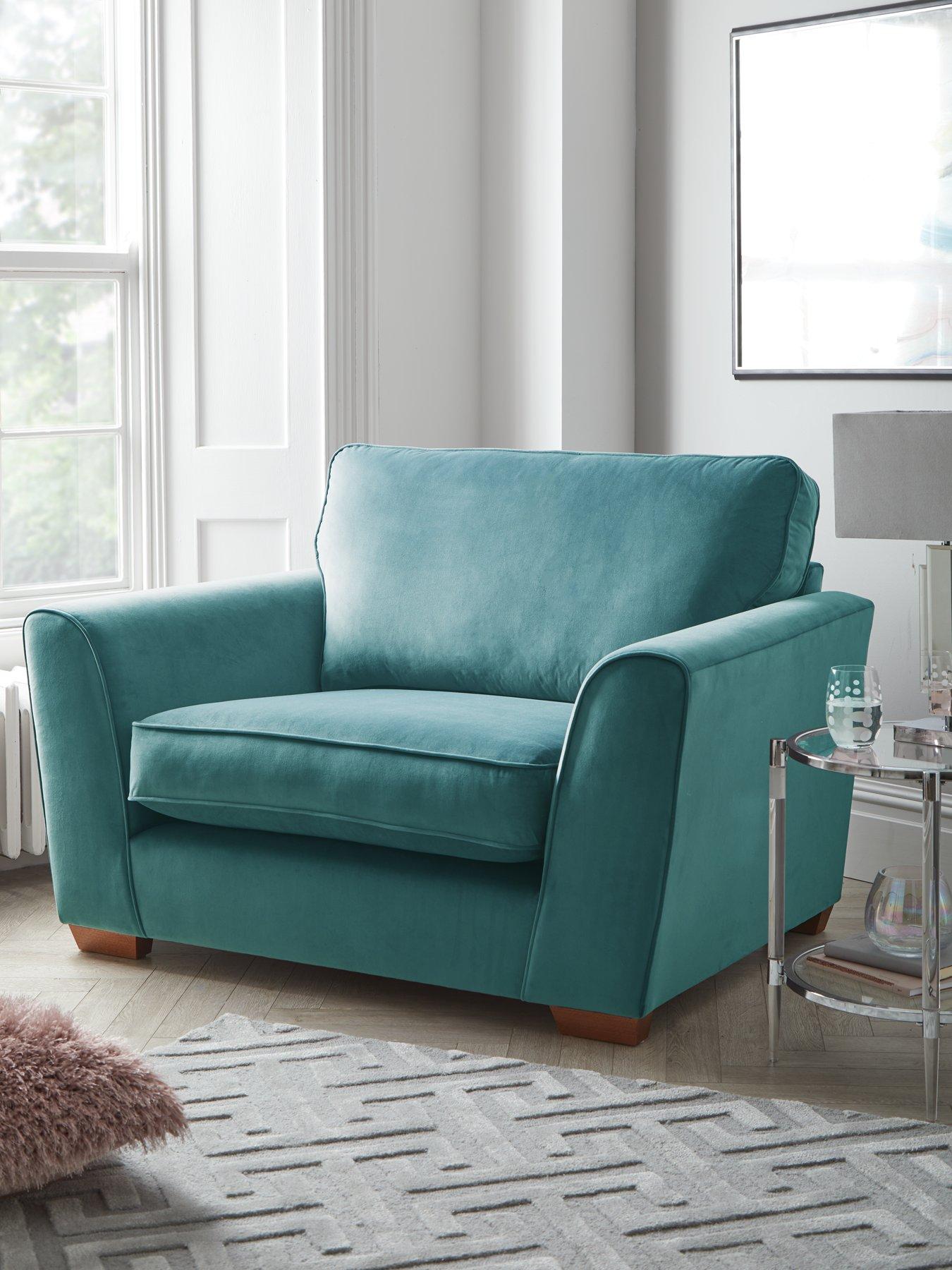 undefined Jackson Velvet Snuggle Chair