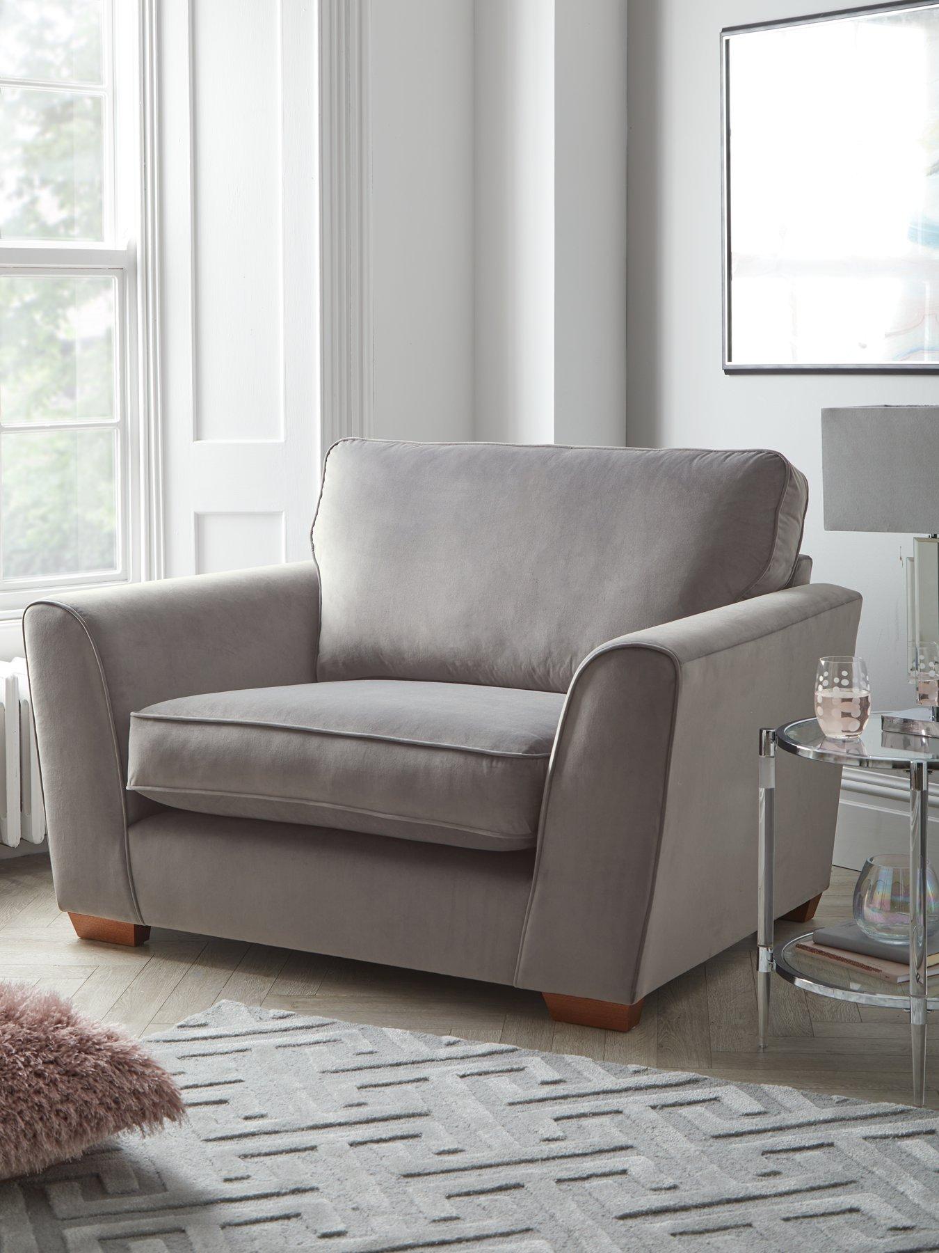 undefined Jackson Velvet Snuggle Chair