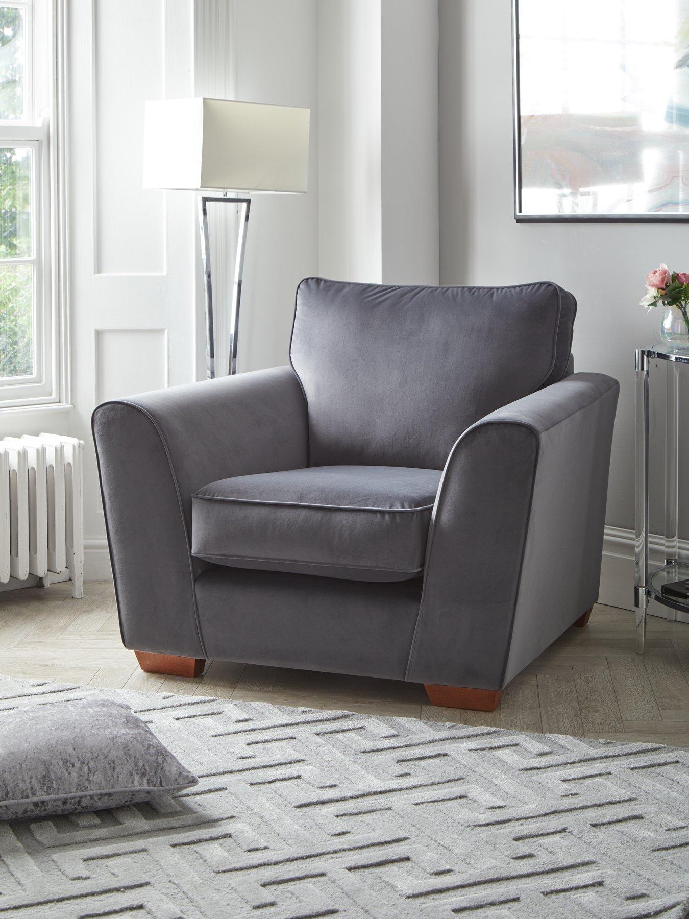 undefined Jackson Velvet Armchair