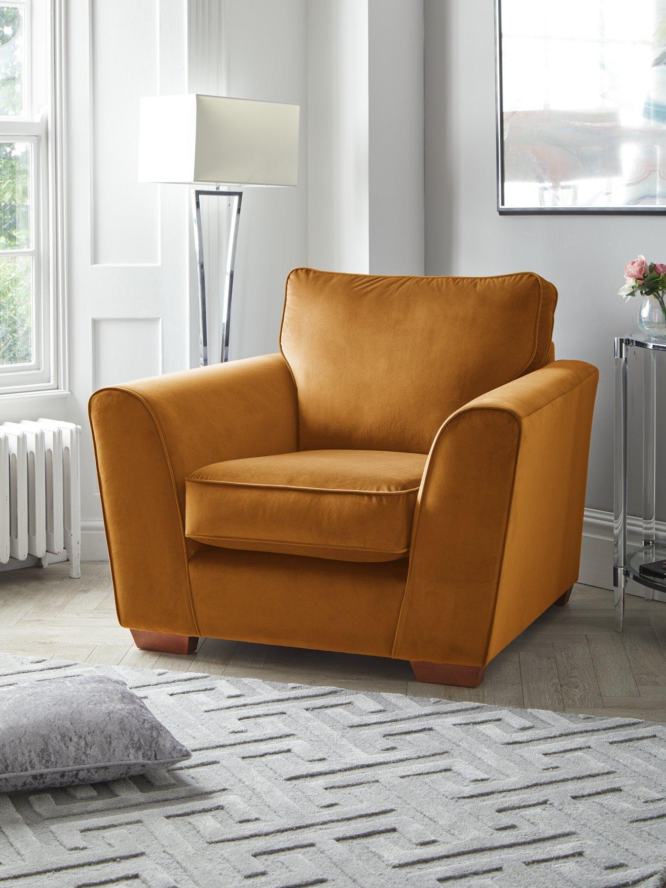 undefined Jackson Velvet Armchair