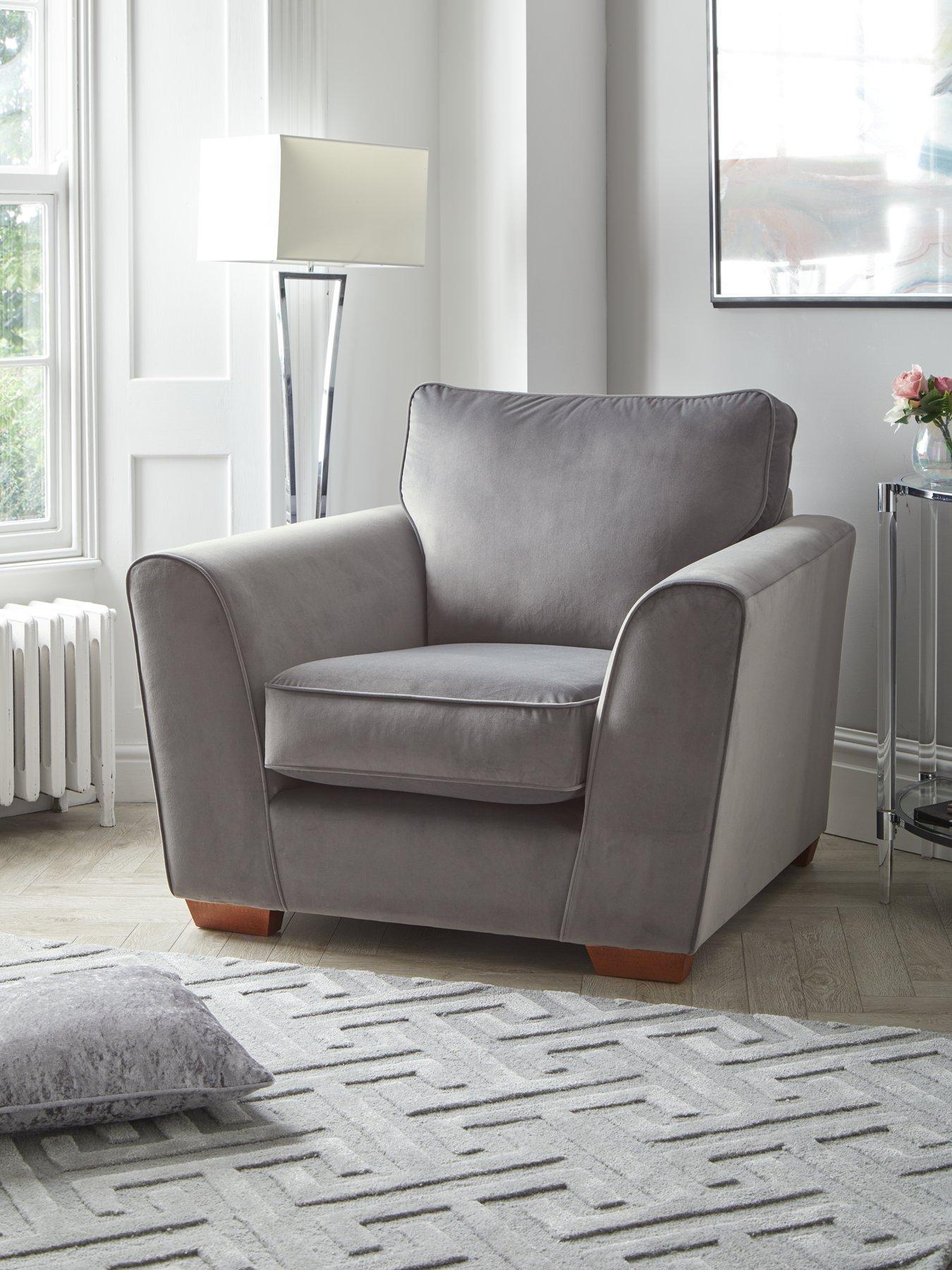 undefined Jackson Velvet Armchair