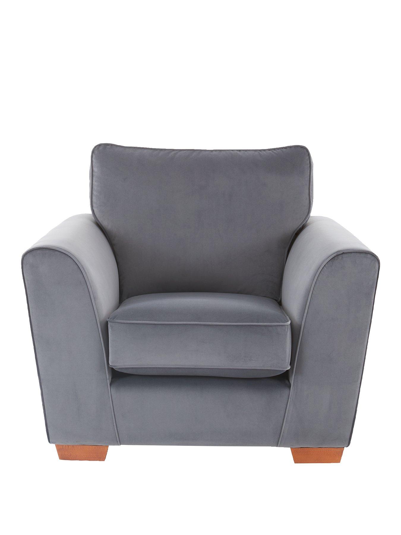 Image 2 of 5 of Very Home Jackson Velvet Armchair