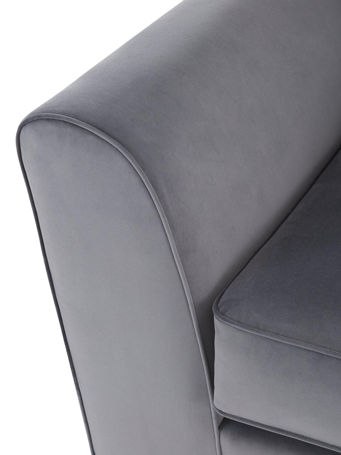 Image 4 of 5 of Very Home Jackson Velvet Armchair