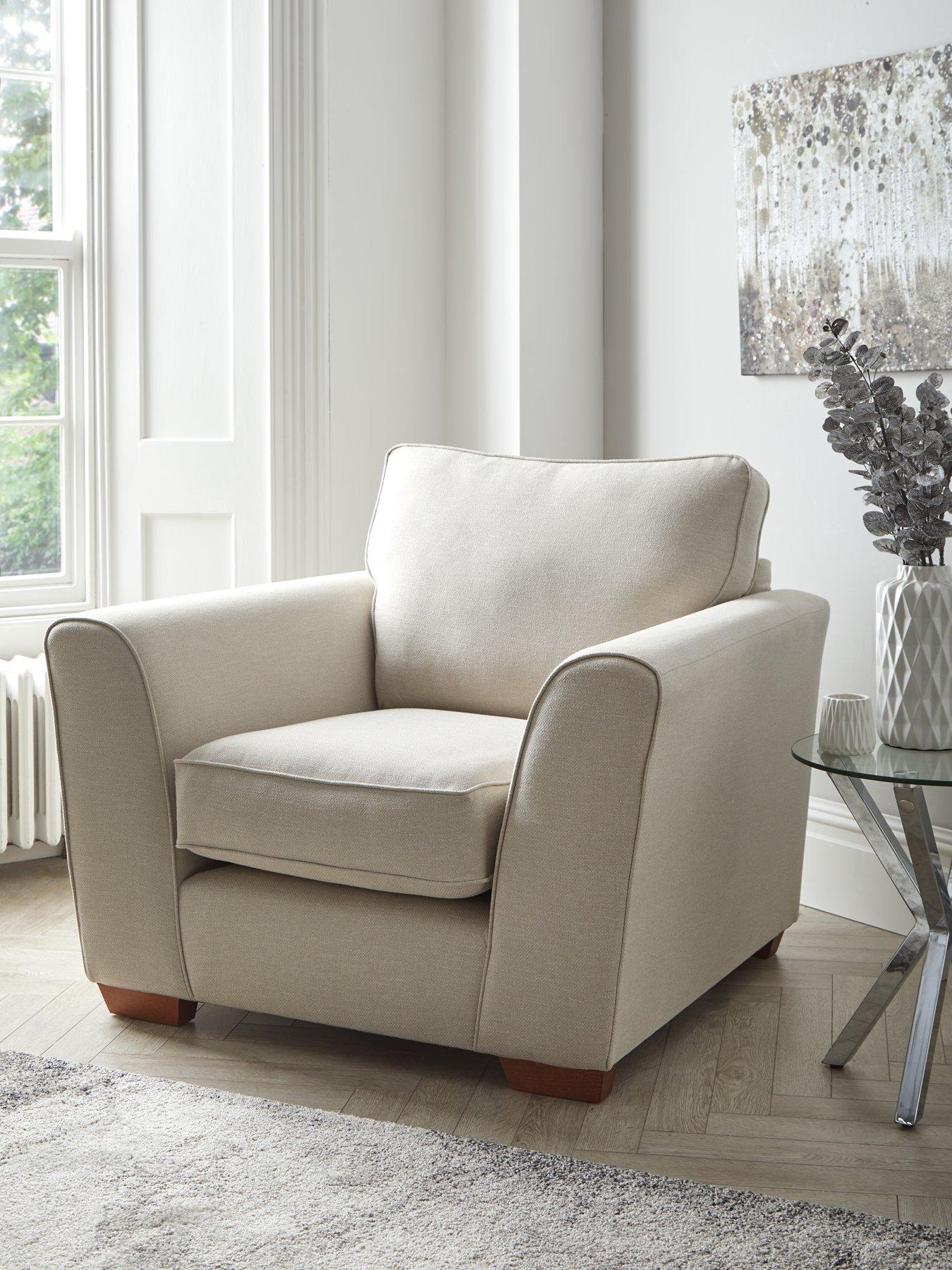 Product photograph of Very Home Jackson Fabric Armchair from very.co.uk