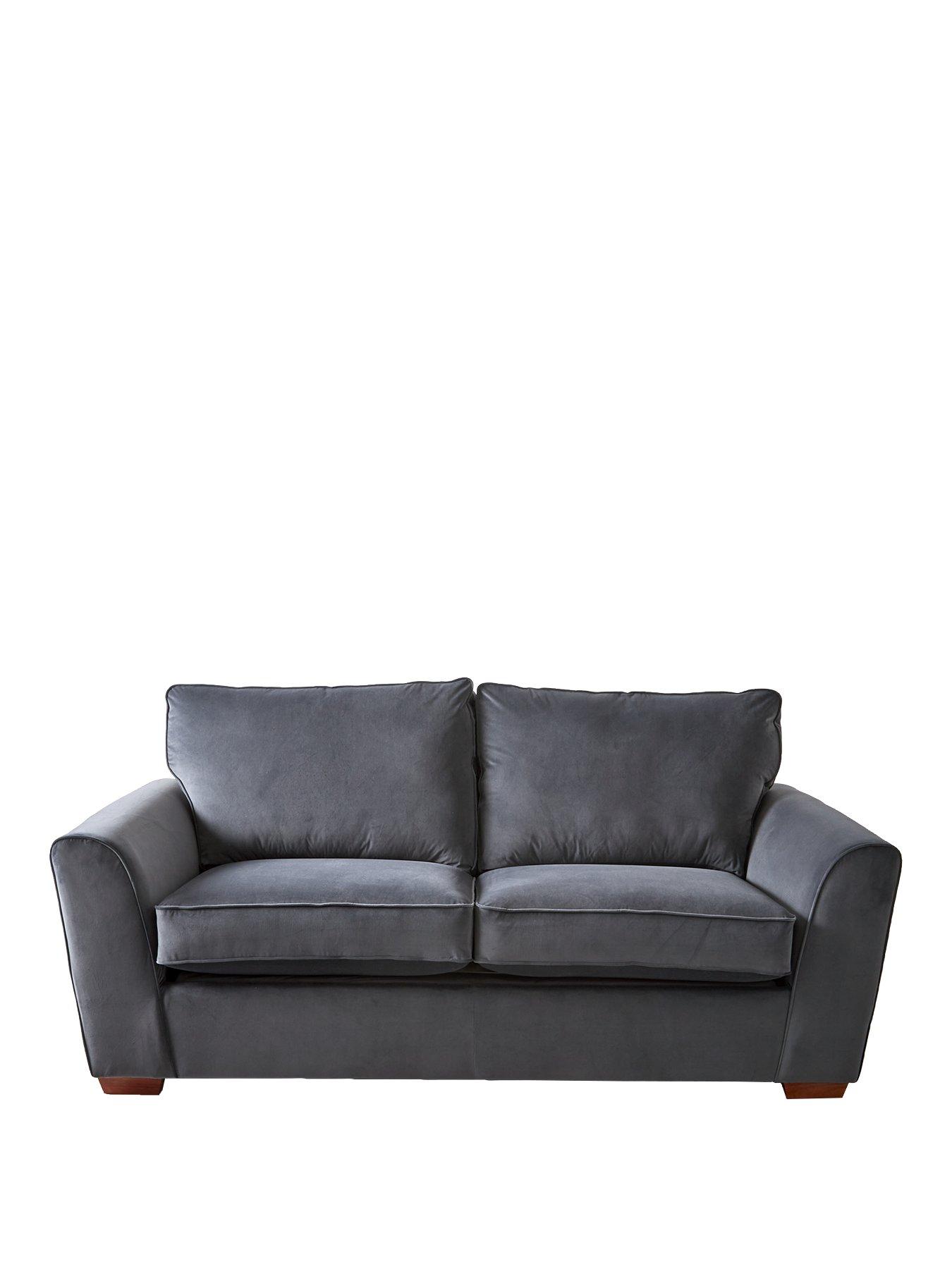 Very Home Jackson 3 Seater Velvet Sofa Bed very.co.uk