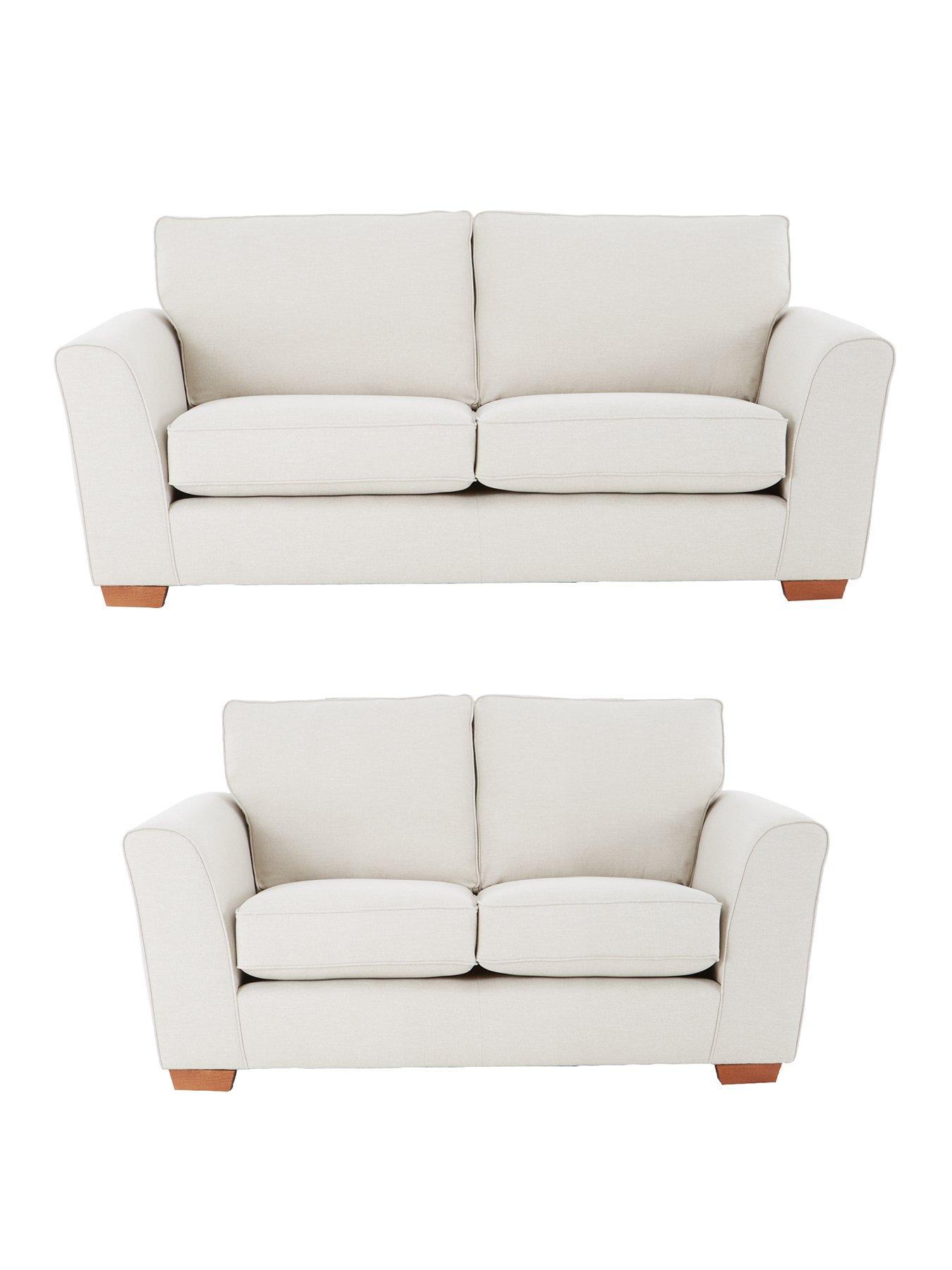 Product photograph of Very Home Jackson 3 Seater 2 Seater Fabric Sofa Set Buy And Save from very.co.uk