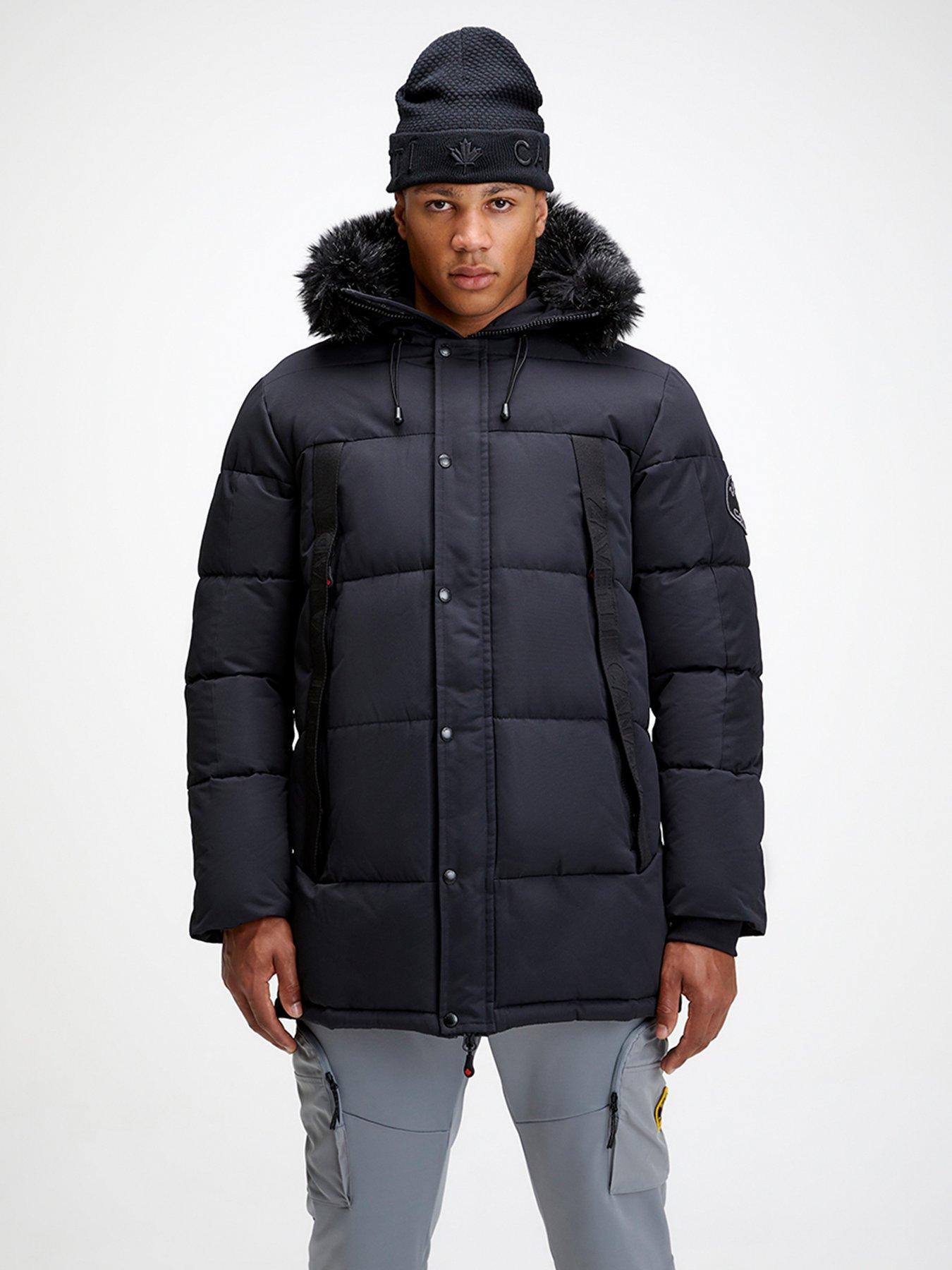 Zavetti Canada Alymer Long Parka - Black | very.co.uk