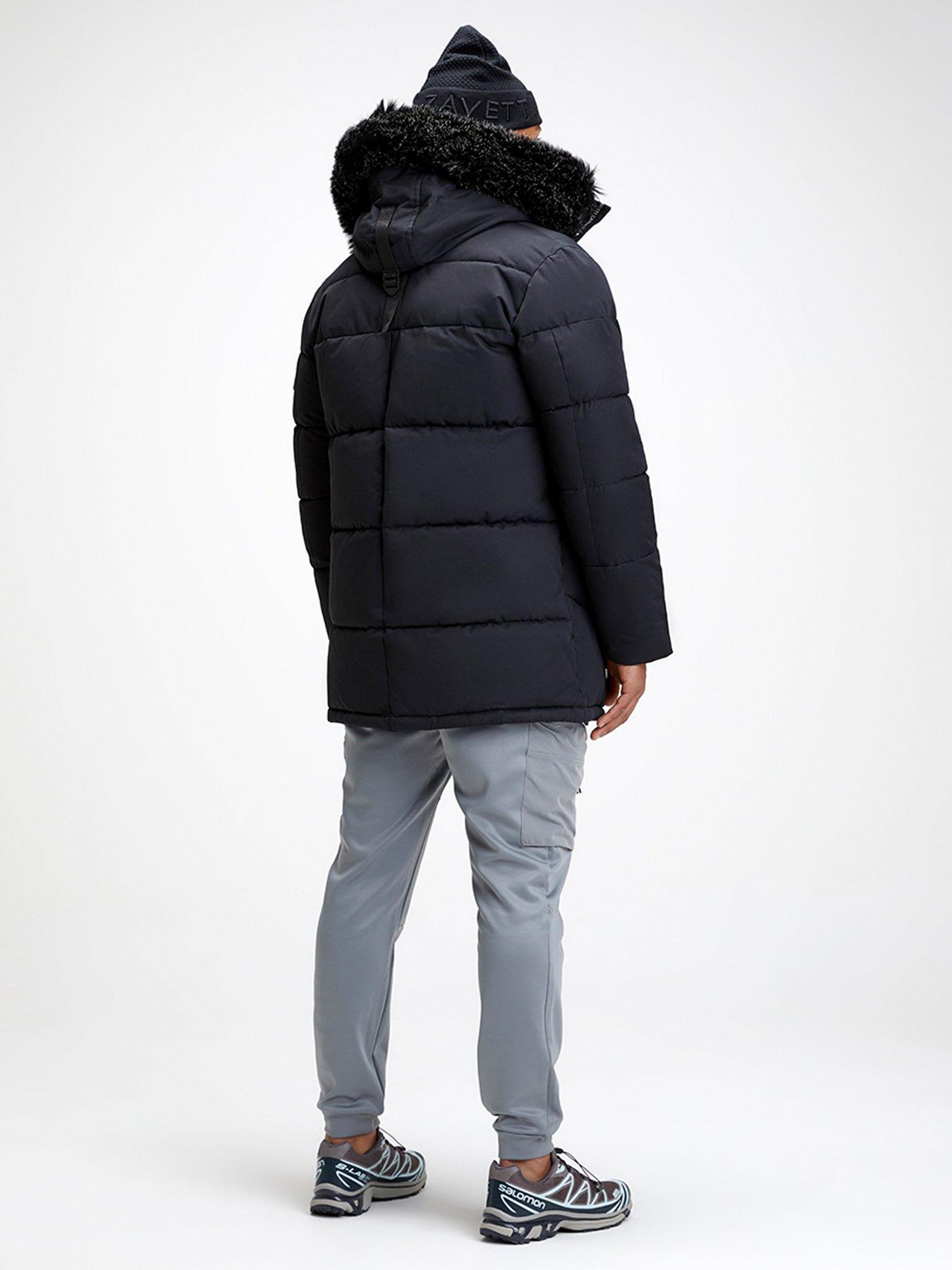 Zavetti Canada Alymer Long Parka - Black | Very.co.uk