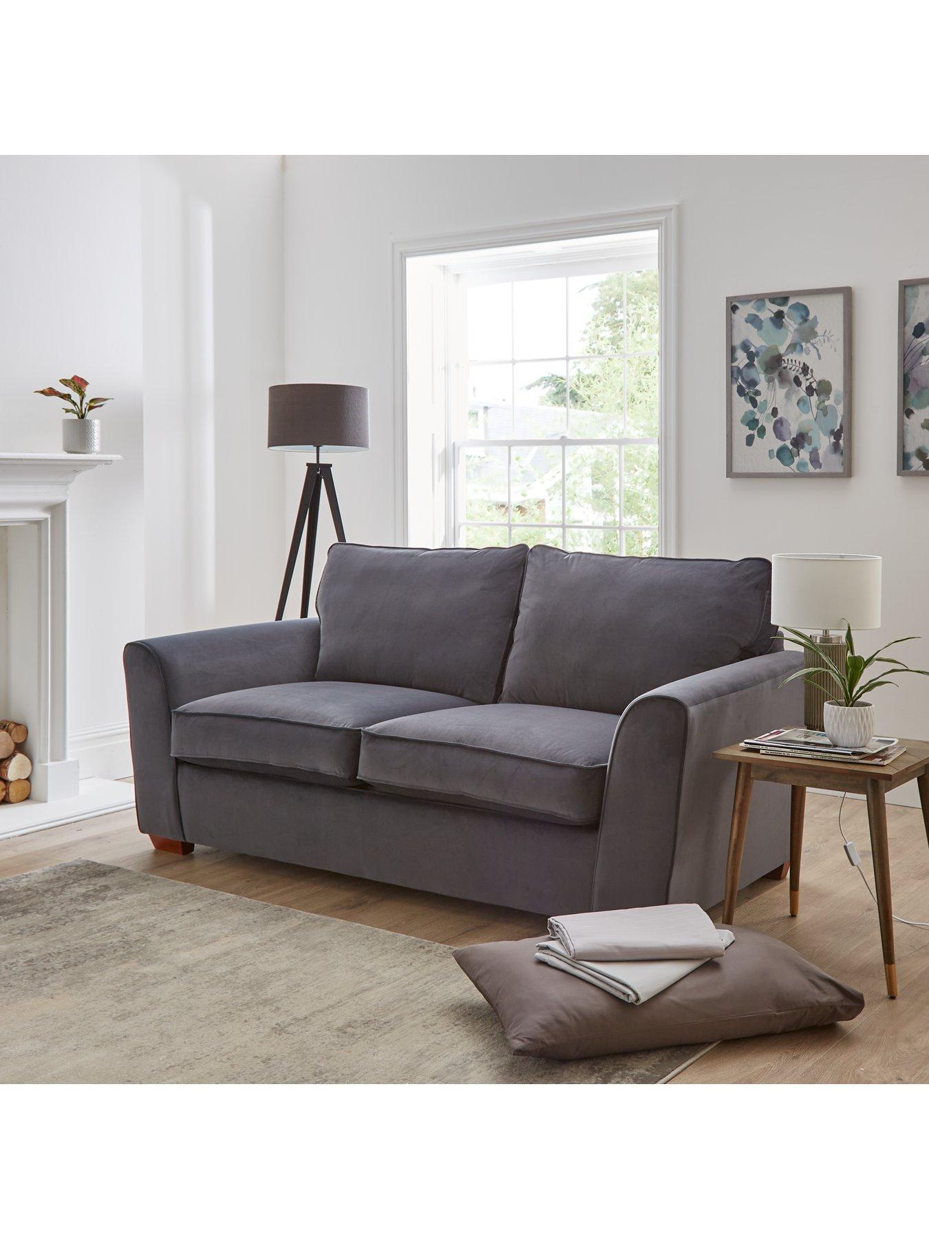 Very Home Jackson 2 Seater Velvet Sofa Bed Very.co.uk