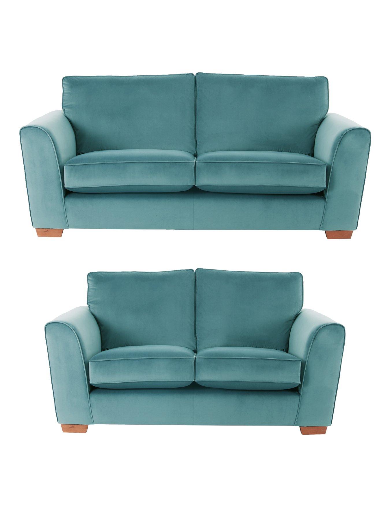 undefined Jackson 3 Seater + 2 Seater Velvet Sofa Set (Buy and SAVE!)