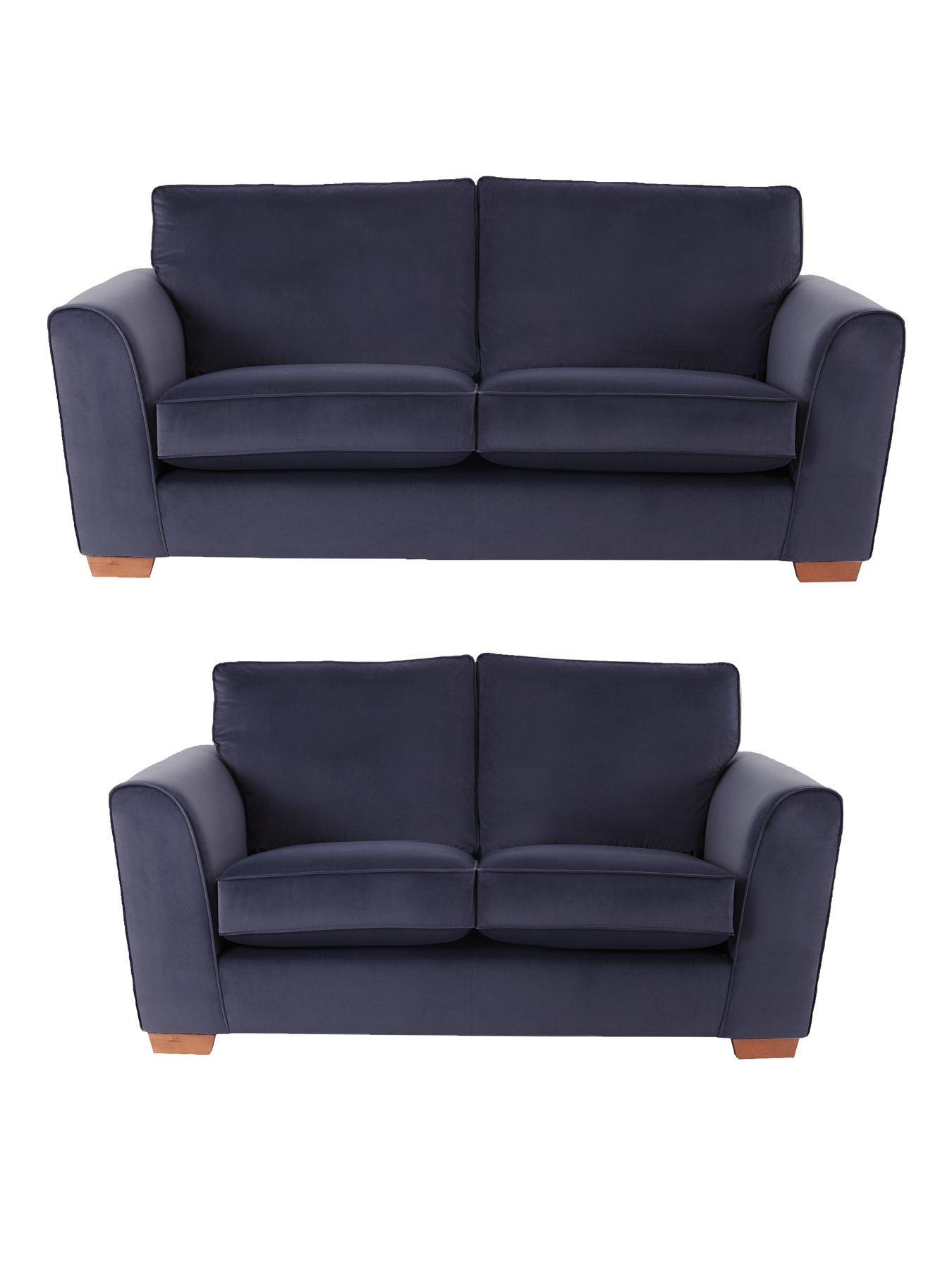 undefined Jackson 3 Seater + 2 Seater Velvet Sofa Set (Buy and SAVE!)