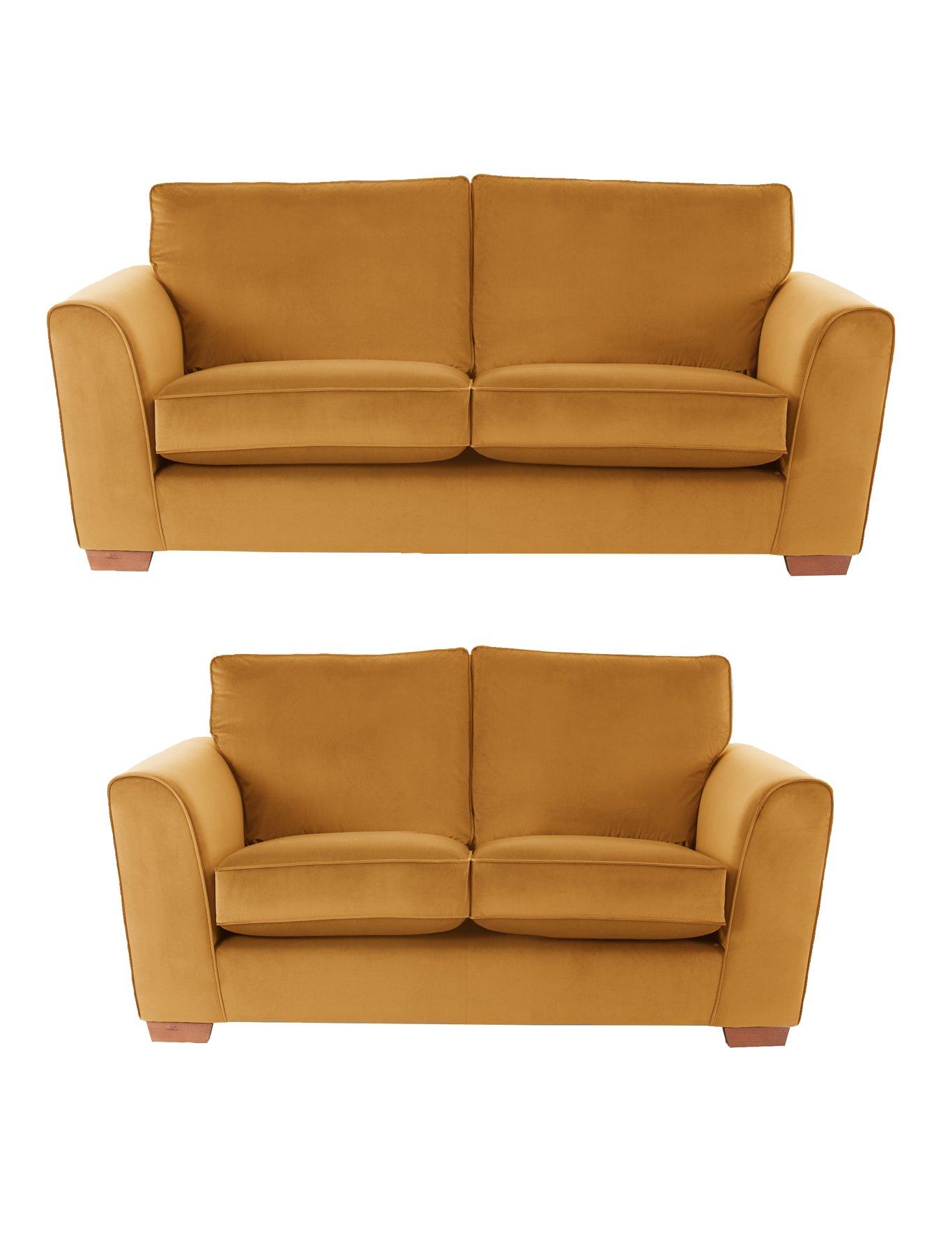 undefined Jackson 3 Seater + 2 Seater Velvet Sofa Set (Buy and SAVE!)