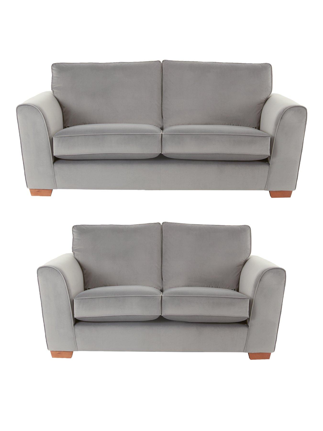 undefined Jackson 3 Seater + 2 Seater Velvet Sofa Set (Buy and SAVE!)
