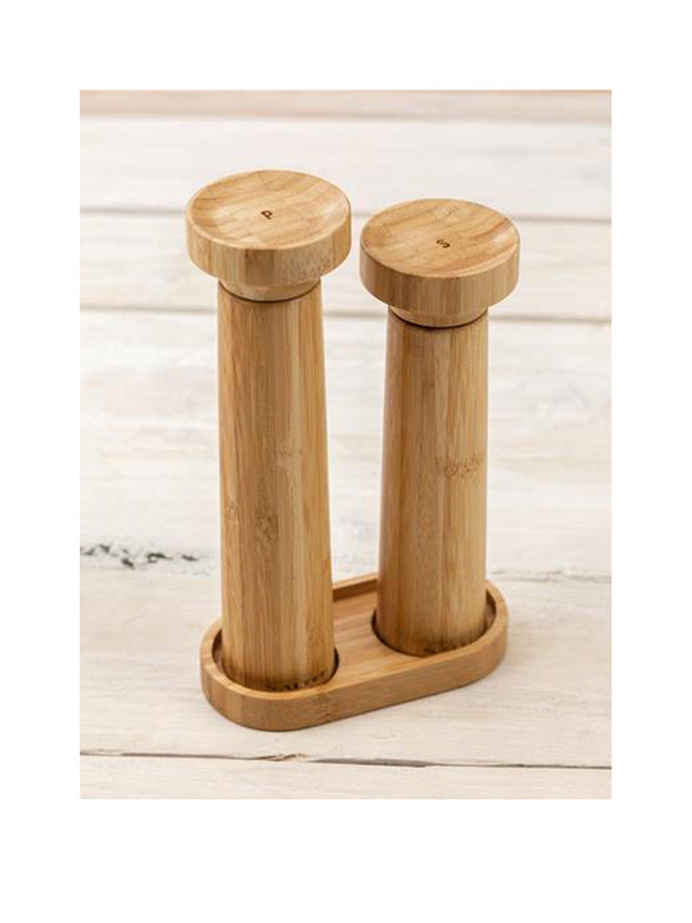 Product photograph of Salter Bamboo Salt Amp Pepper from very.co.uk
