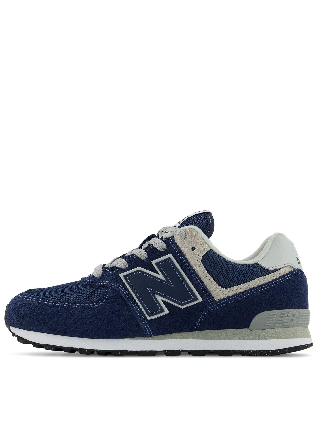 New balance 574 hot sale blue and black