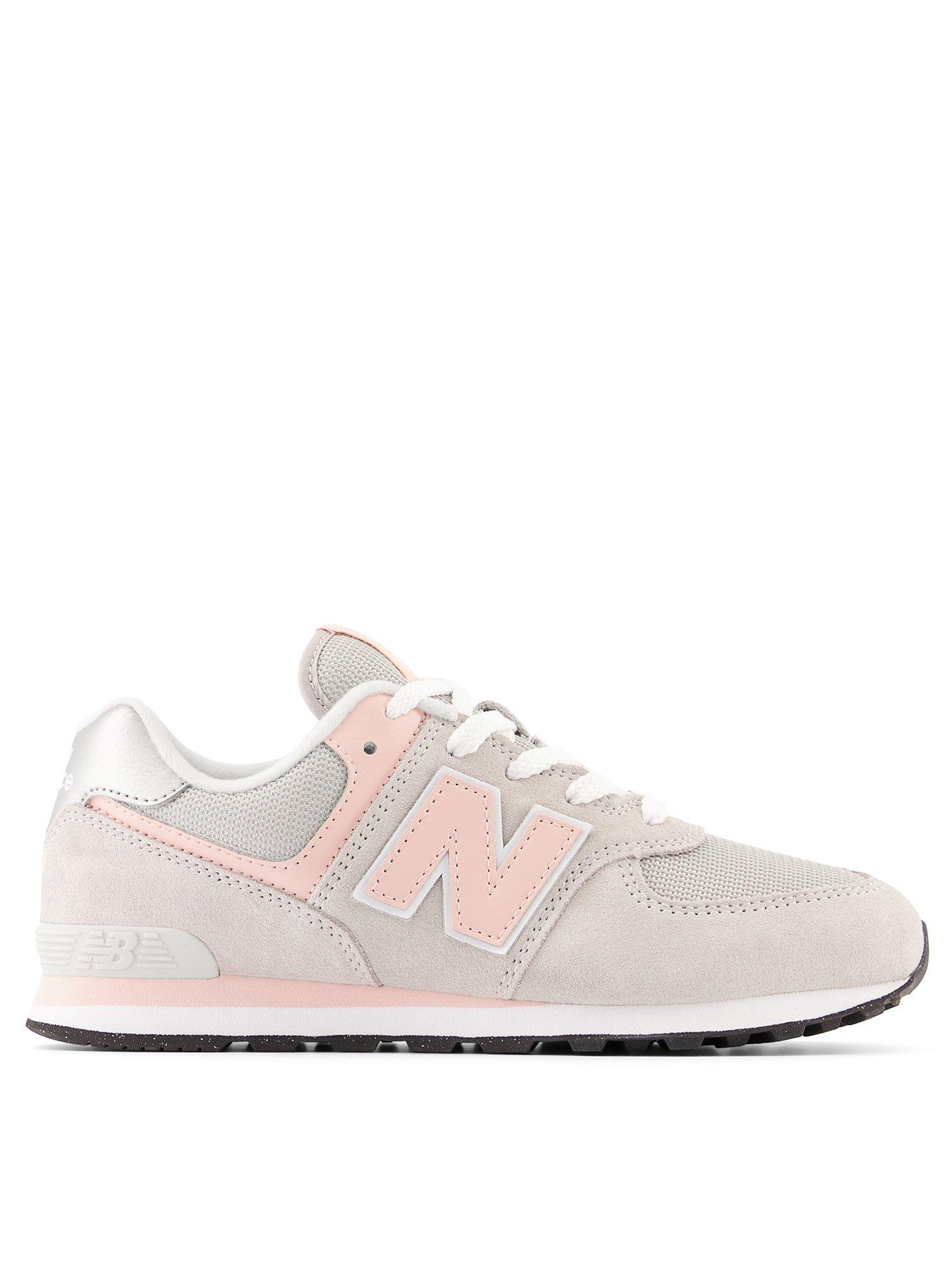 undefined 574 Junior Trainers - Grey/Pink