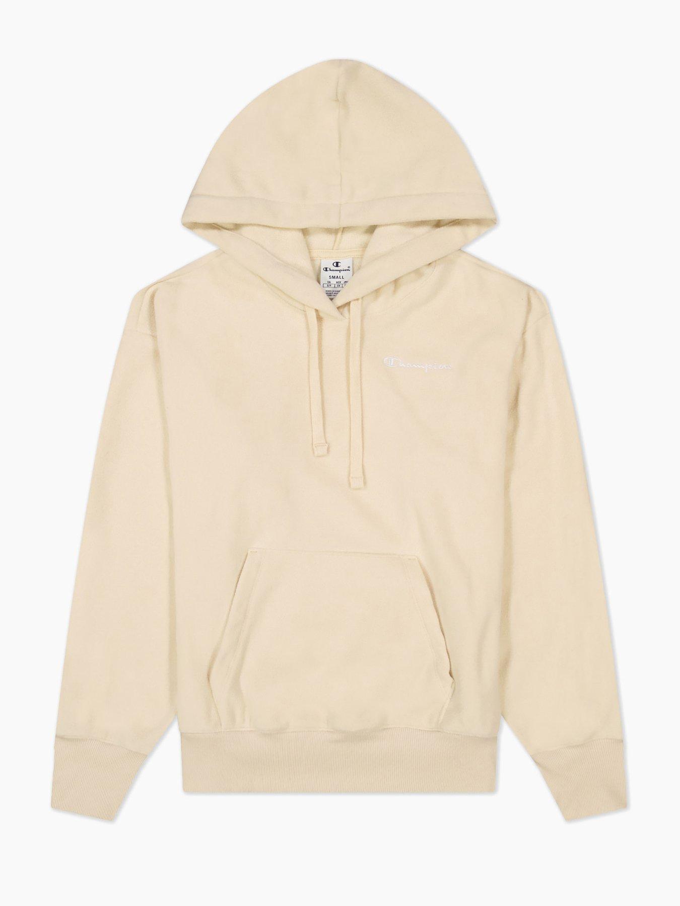 Champion Small Logo Hooded Sweatshirt Nude very