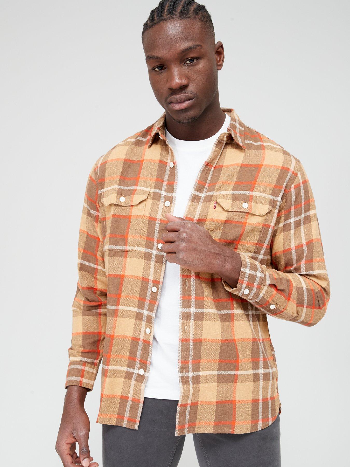 Levi mens best sale flannel shirts