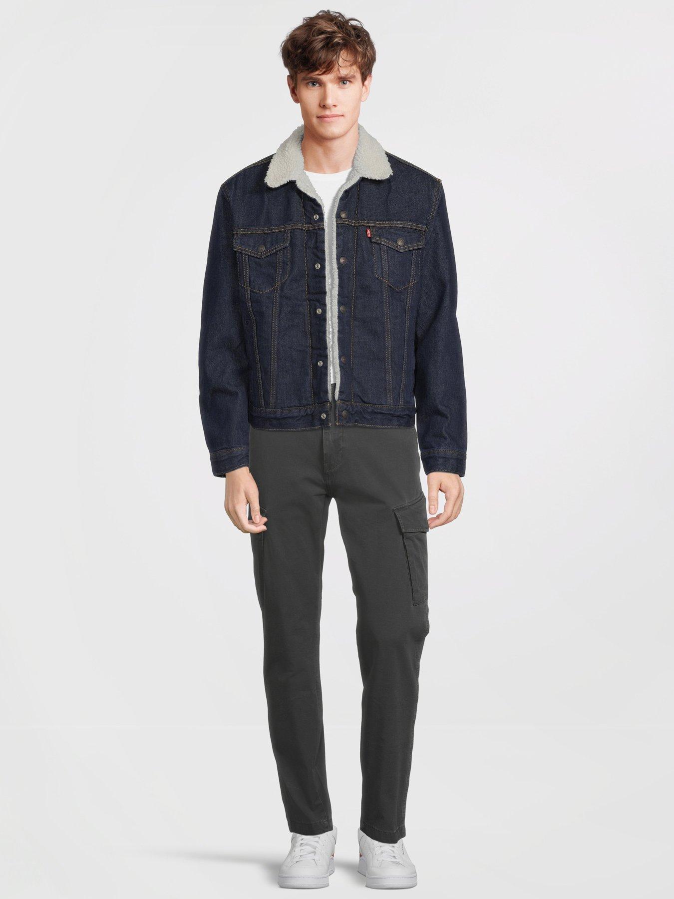 levi's trucker jacket dark indigo