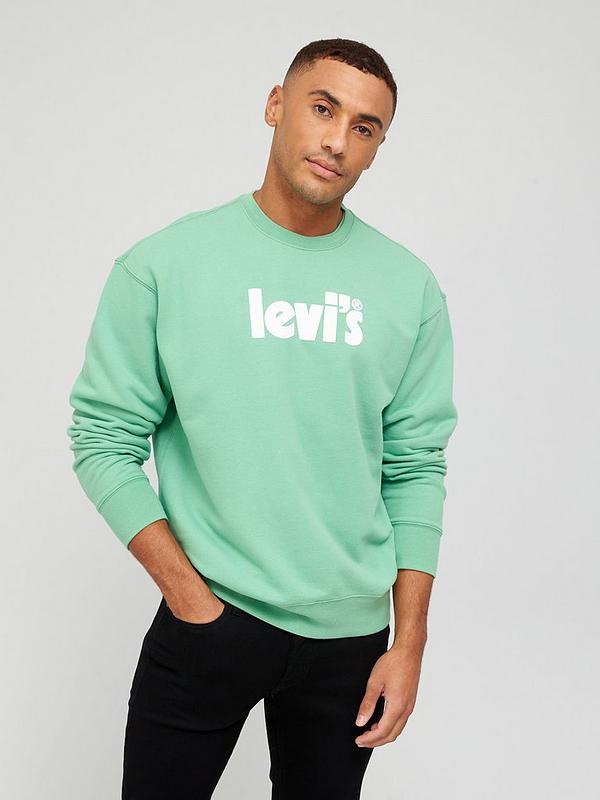 Levi's Large Logo Crew Neck Sweatshirt - Green 