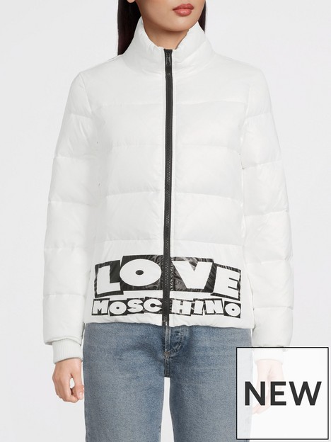 love-moschino-logo-padded-jacket