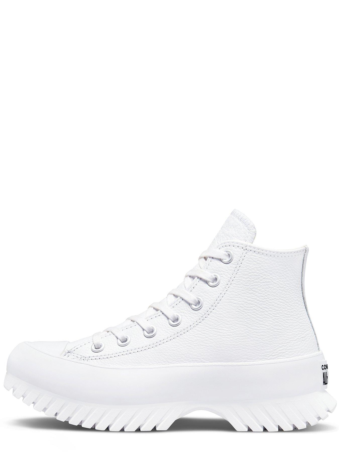 Ladies white leather converse cheap hi tops