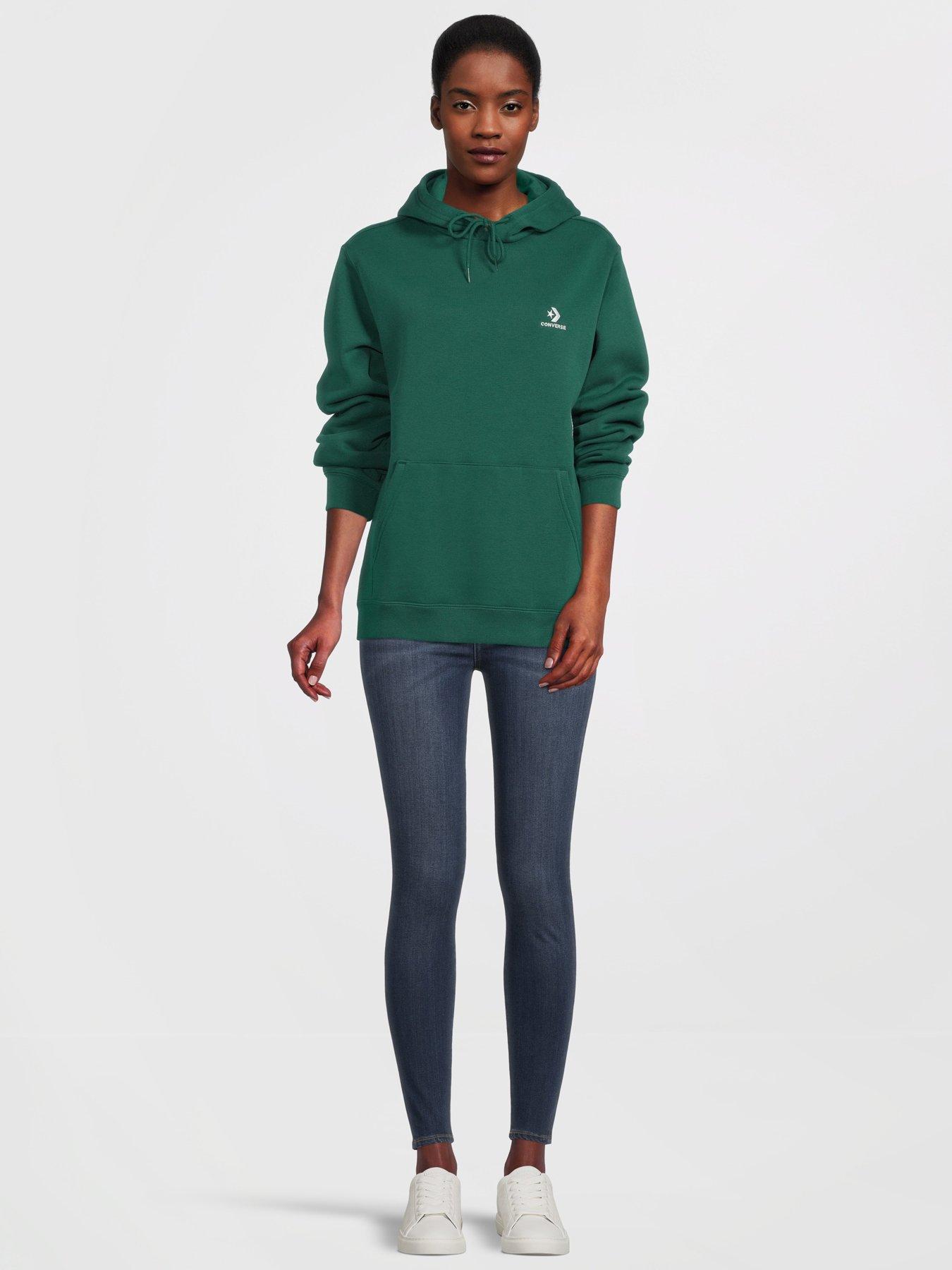 Converse deals hoodie green