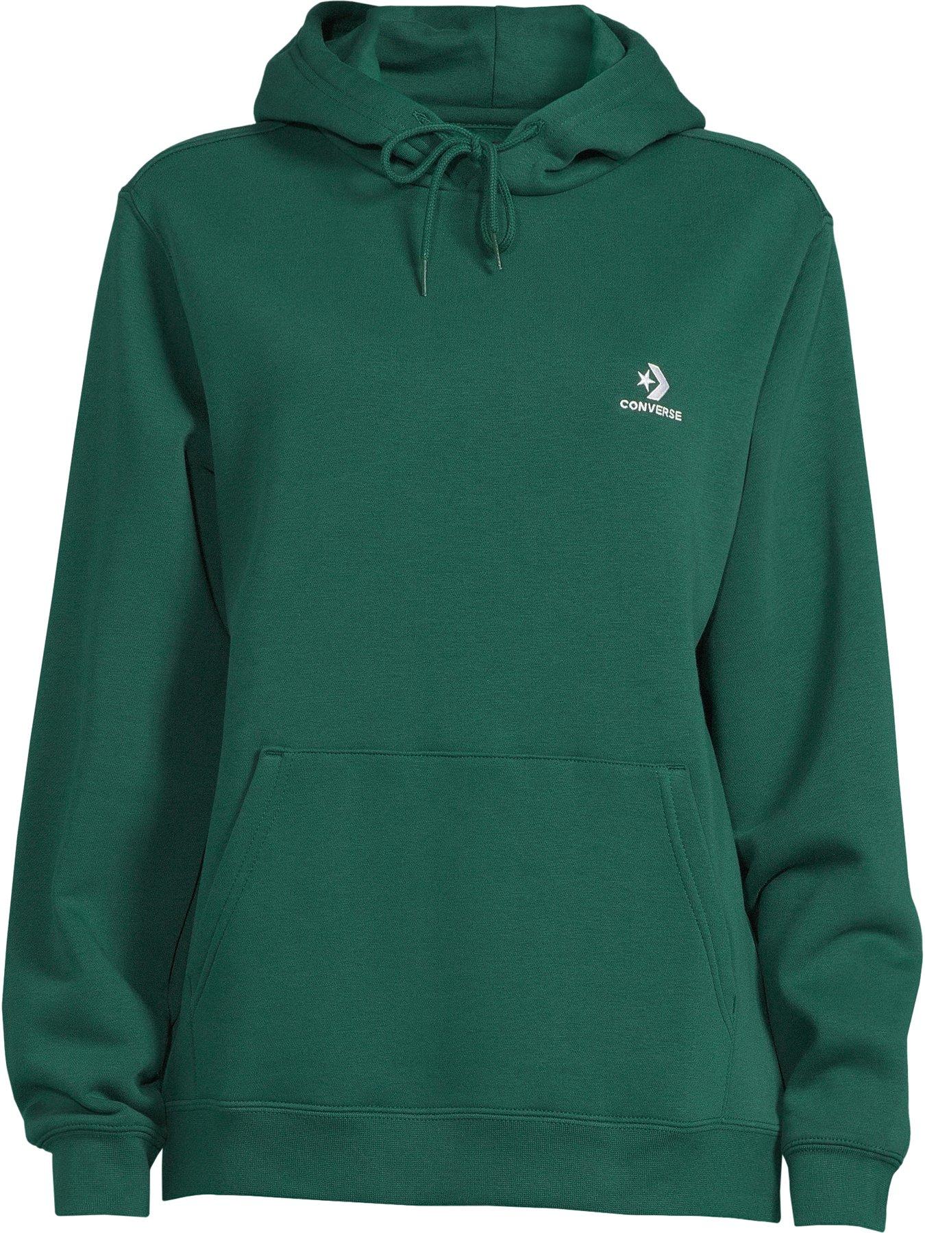 Left Chest Star Chevron Embroidered Classic Hoodie Green