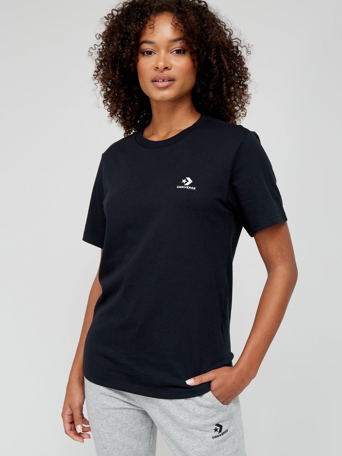 Converse t on sale shirt black