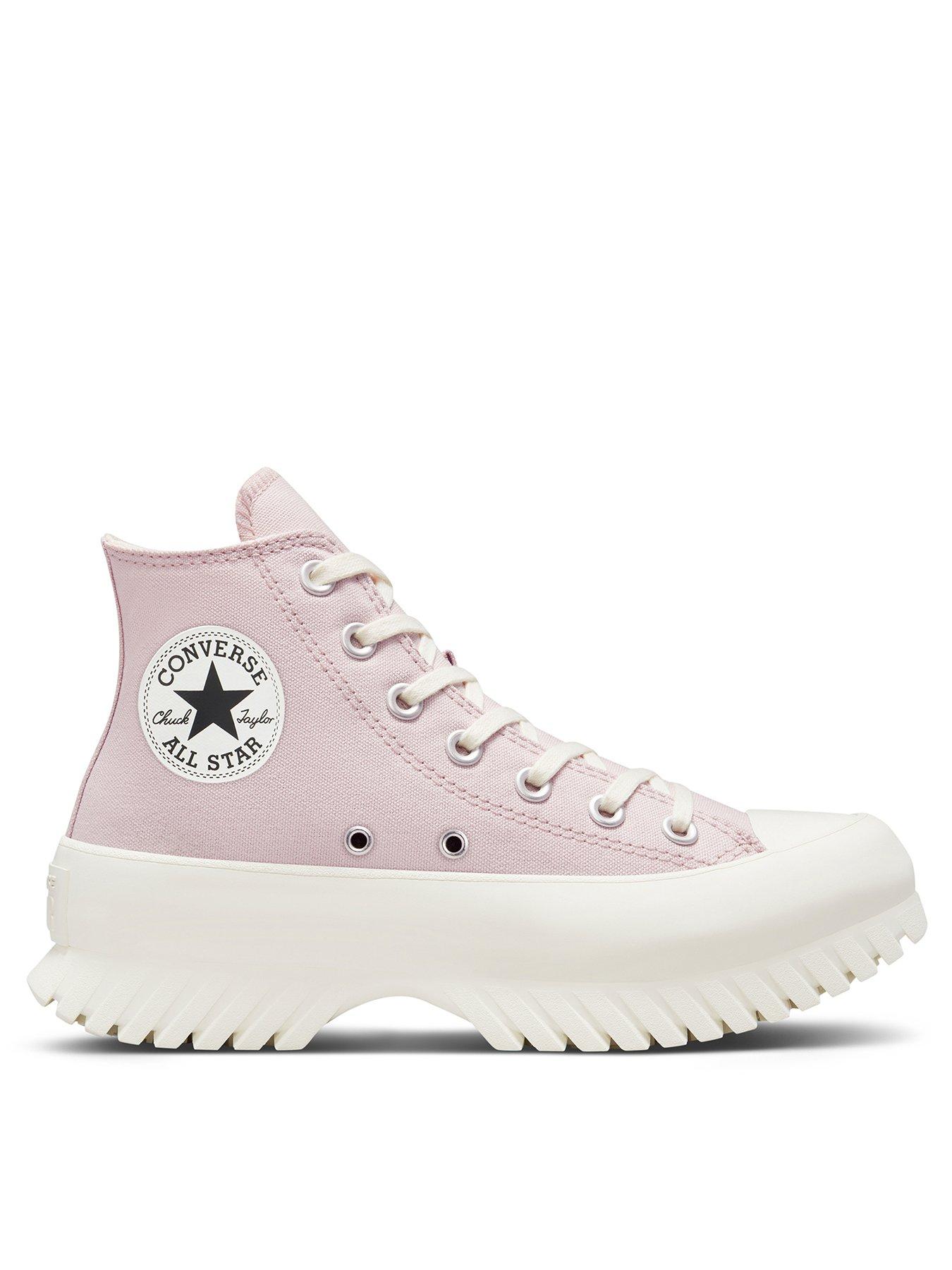 Converse Chuck Taylor All Star Platform Lugged Hi-Tops - Pink | very.co.uk