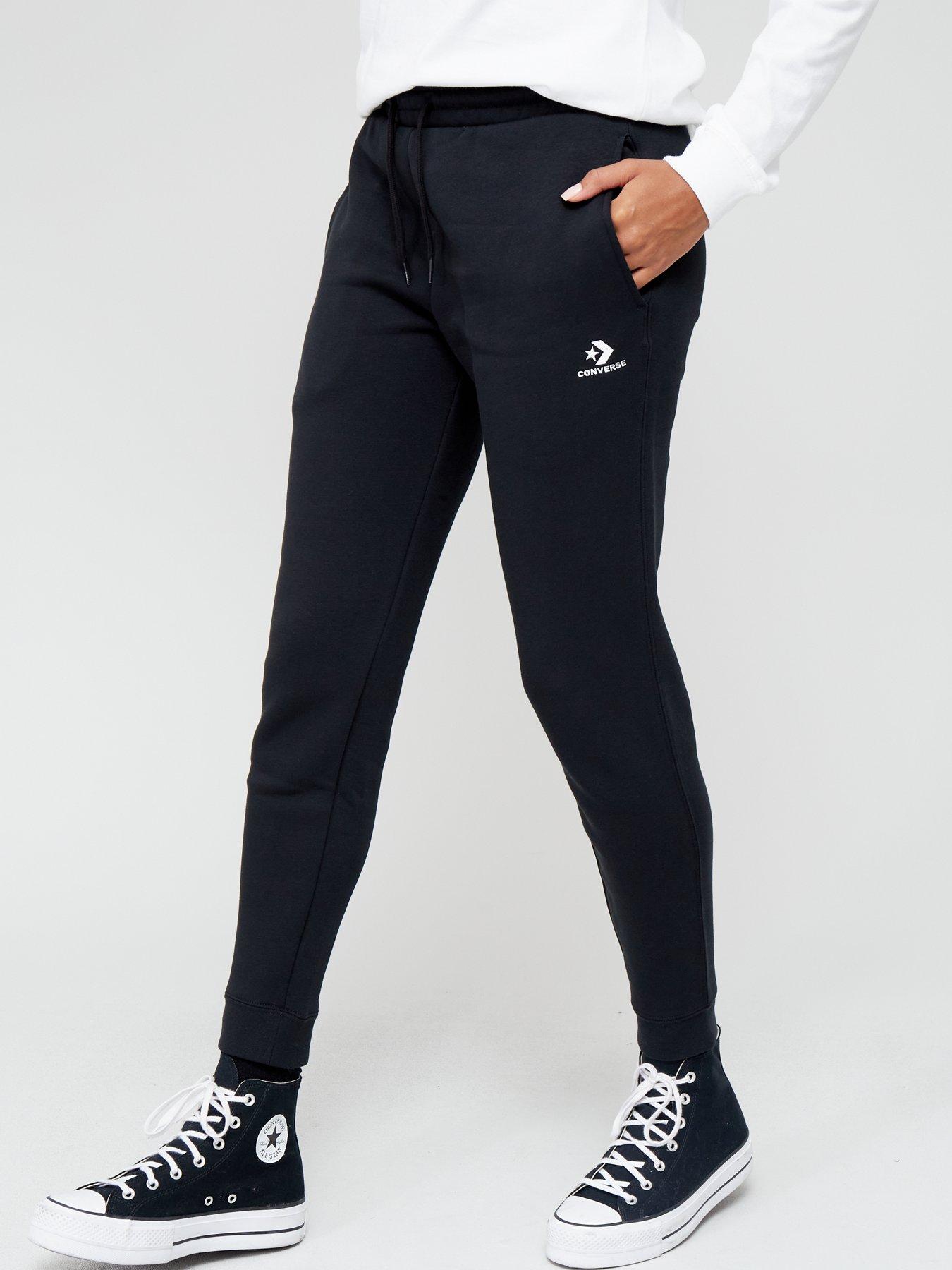 undefined Womens Star Chevron Joggers - Black