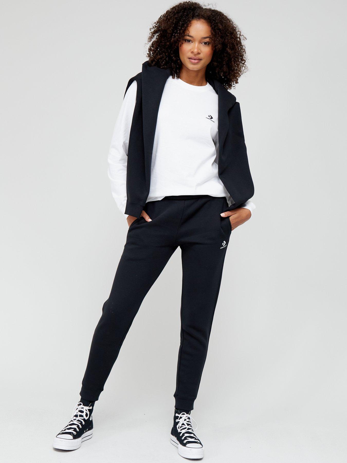 Womens black hot sale converse tracksuit