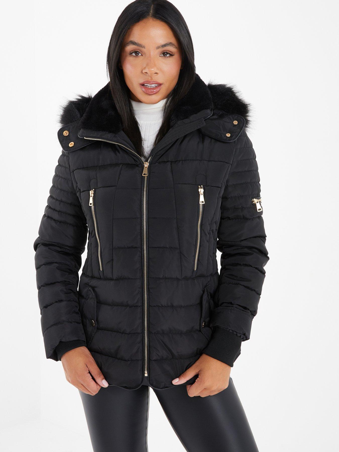 quiz pink puffer jacket