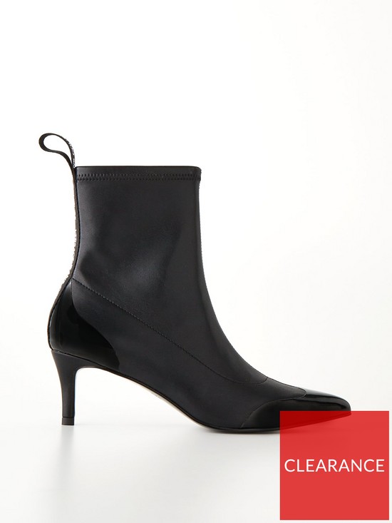 front image of versace-jeans-couture-pointed-toe-ankle-boot